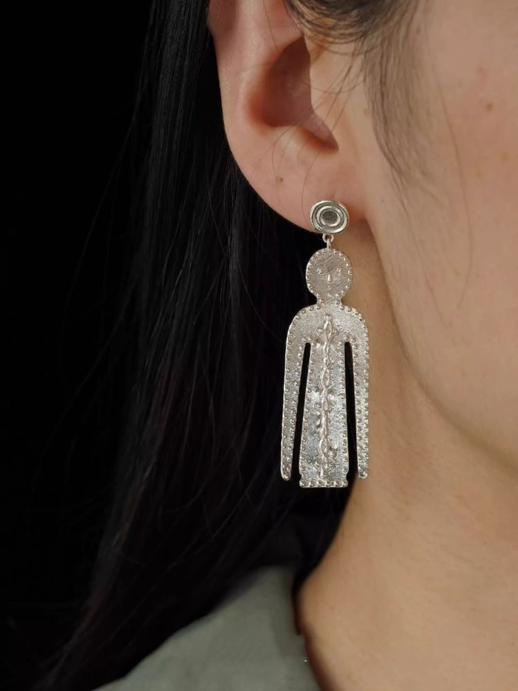SALE E PEPE Calm Totem Drop Earrings