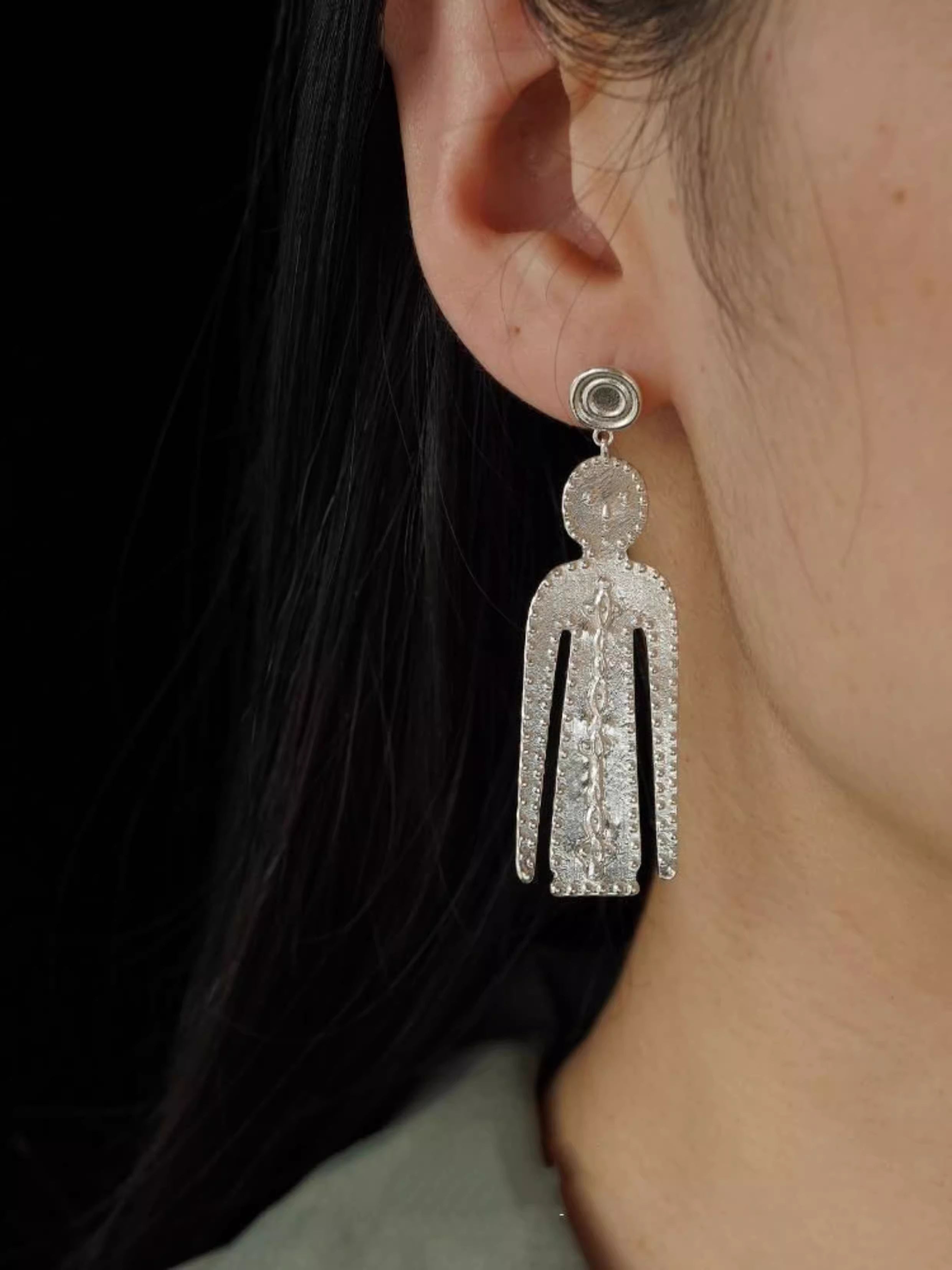 SALE E PEPE Calm Totem Drop Earrings