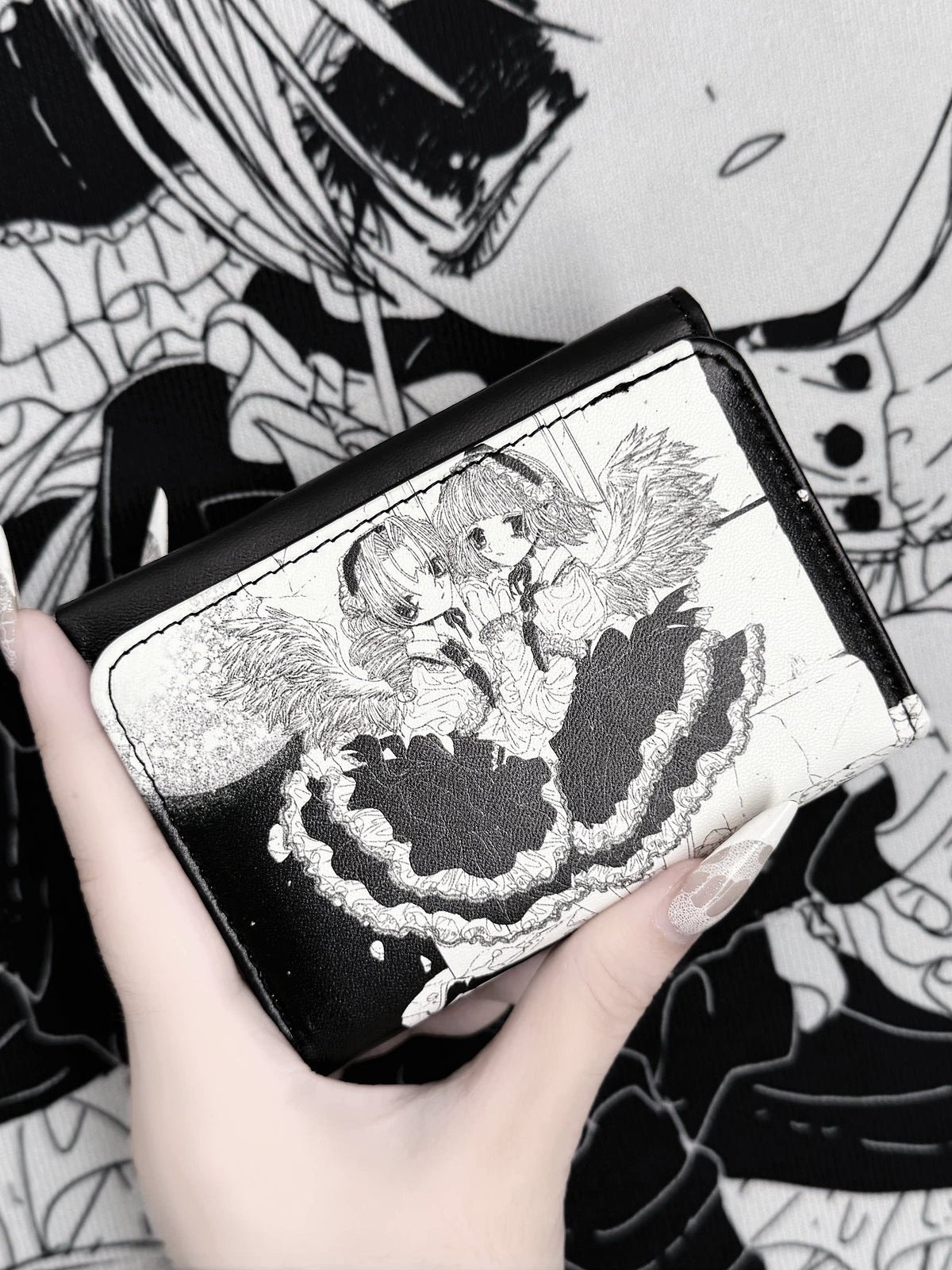 PiPOOxISEYA Gothic Seraphim Twin Wallet