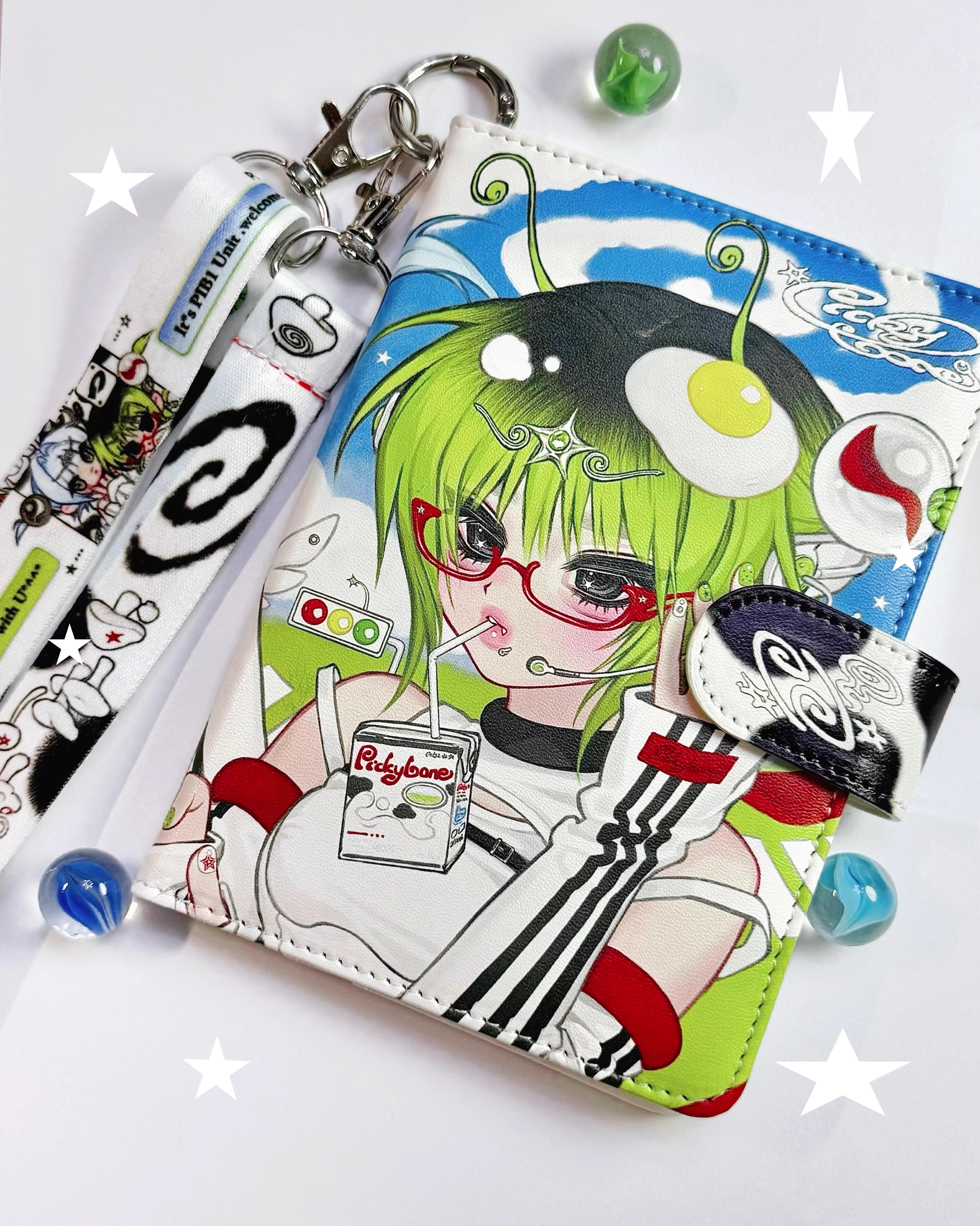 pickybone Supernova Round Passport Holder