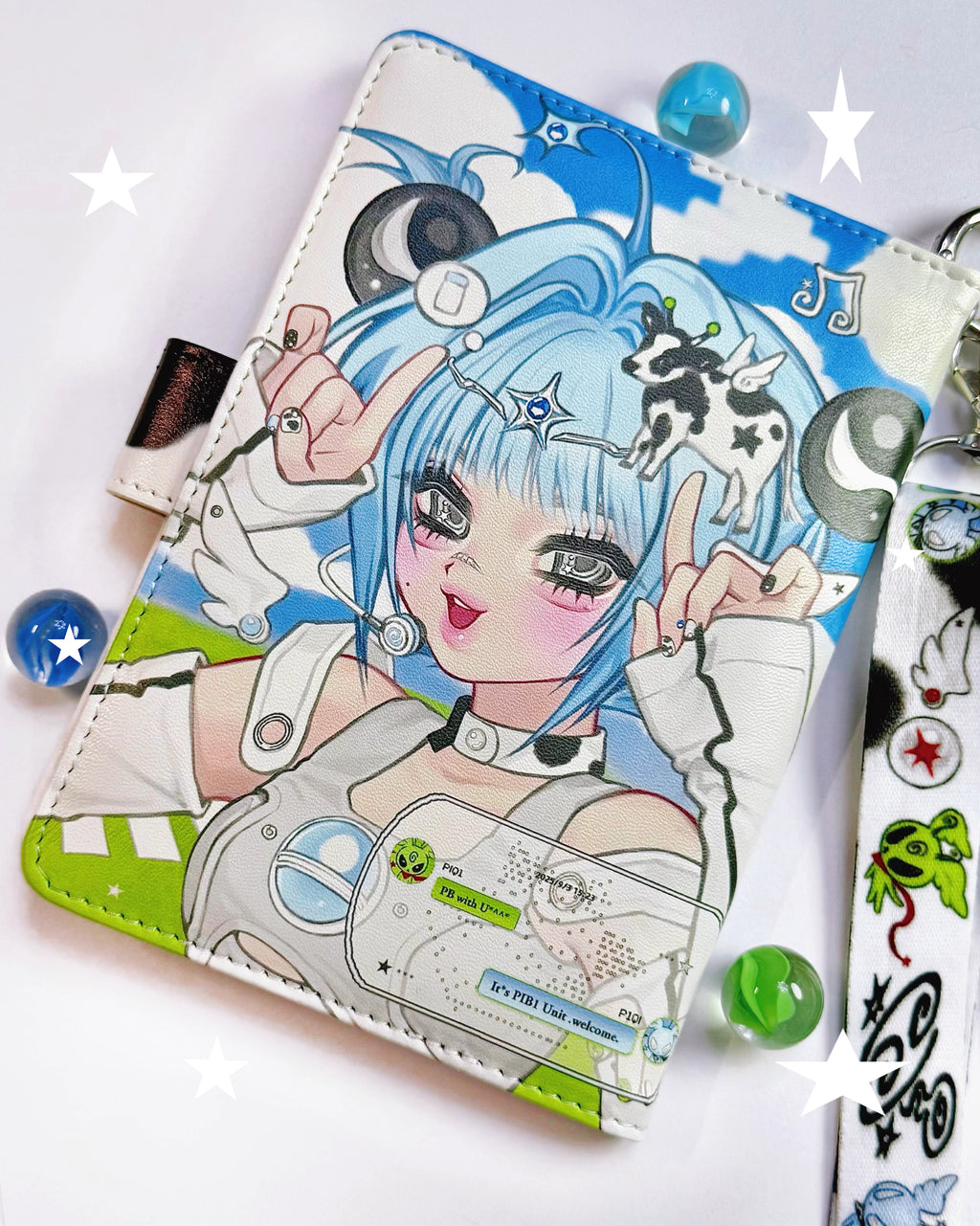 pickybone Supernova Round Passport Holder