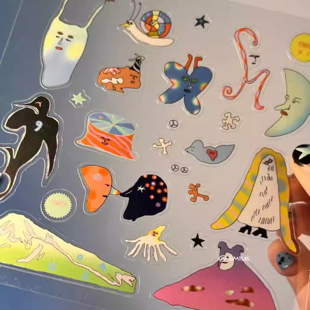 Psychedelic Kingdom Jelly Stickers
