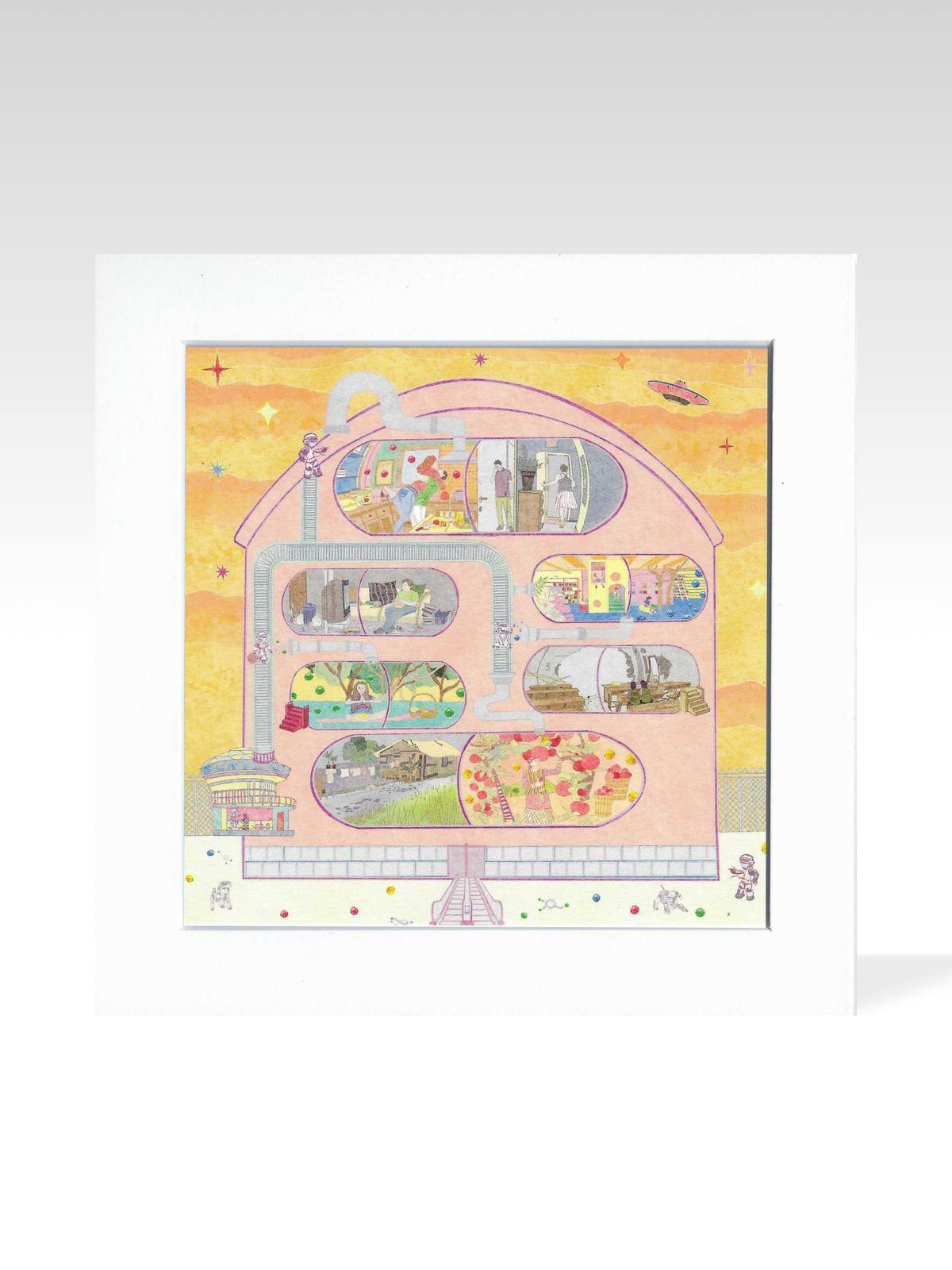 GlowyShell World Giclee