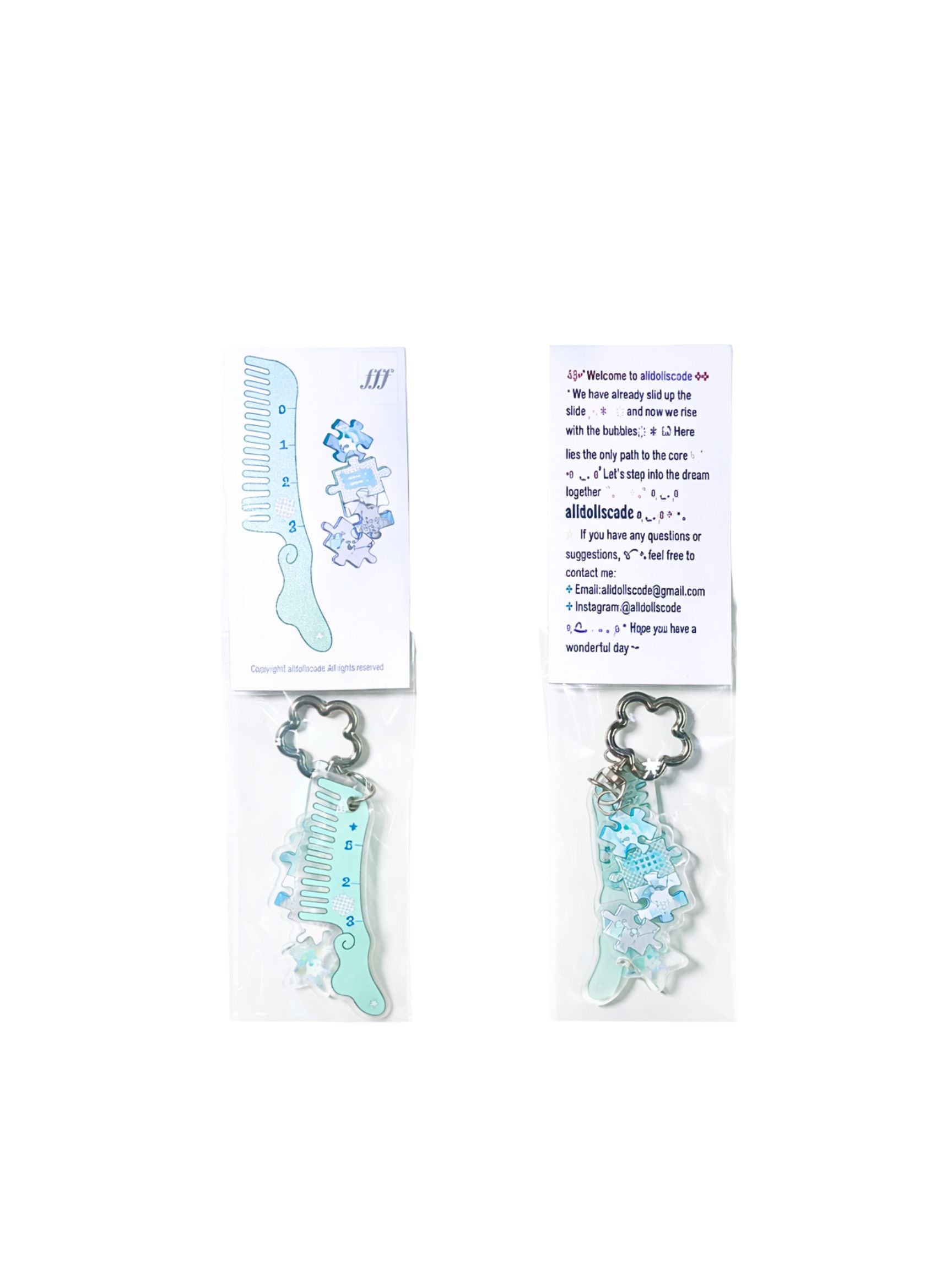 Idollcode star-link acrylic bag keychain