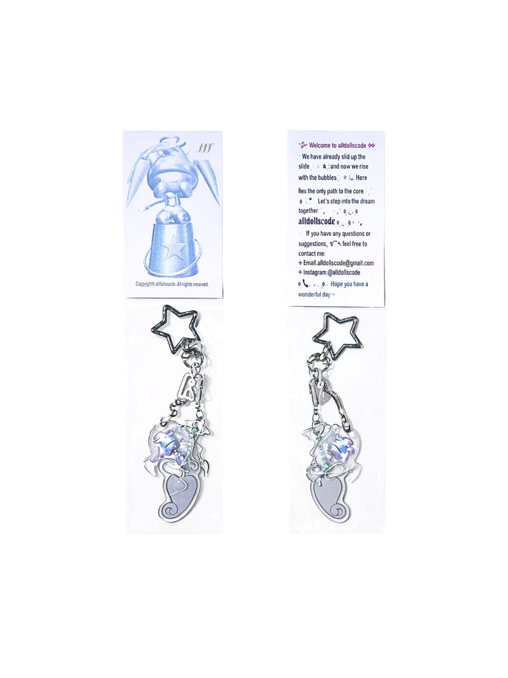 Idollcode star-link acrylic bag keychain
