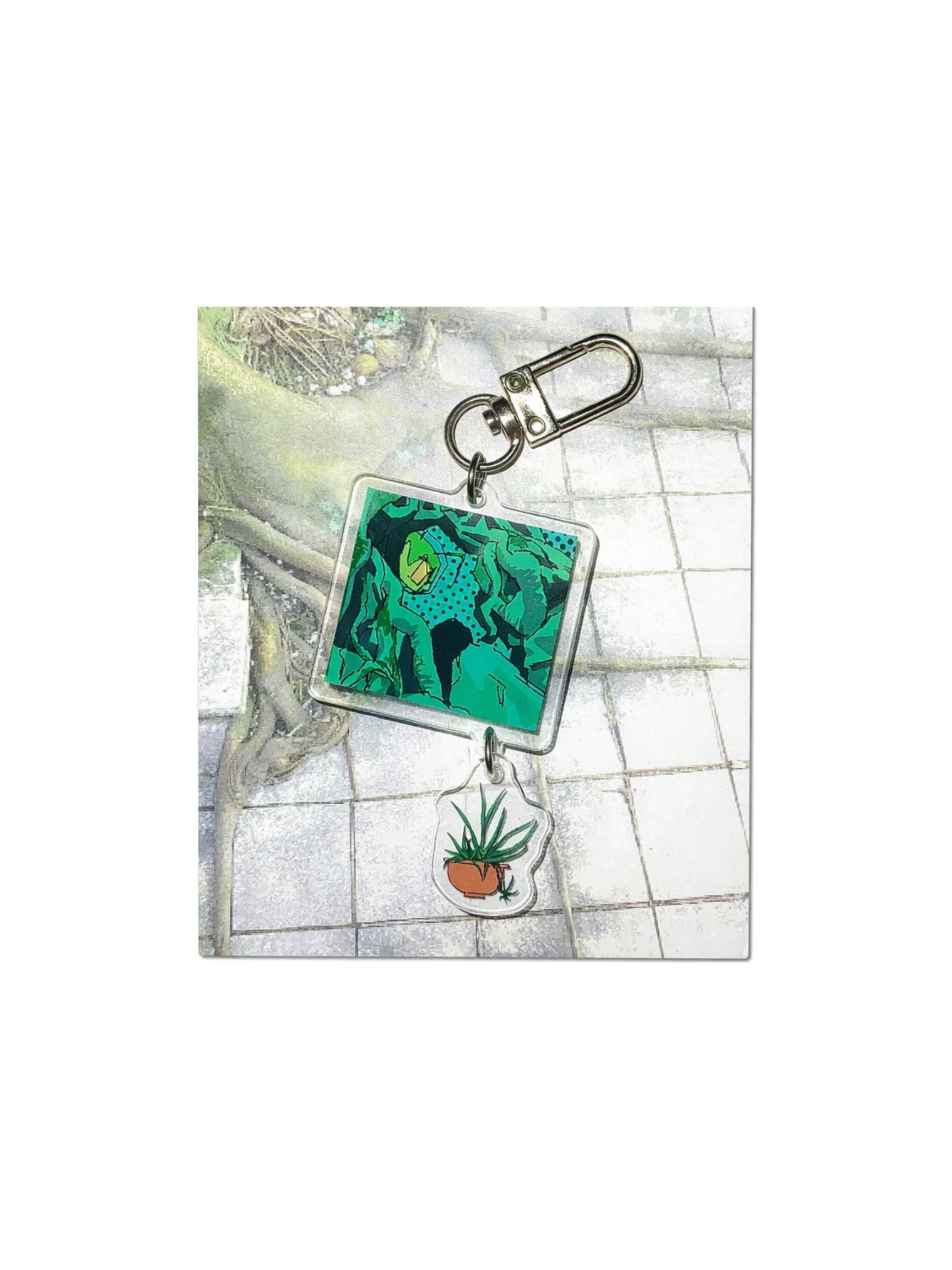 Pipoo & 7:45 Go Garden Keychain