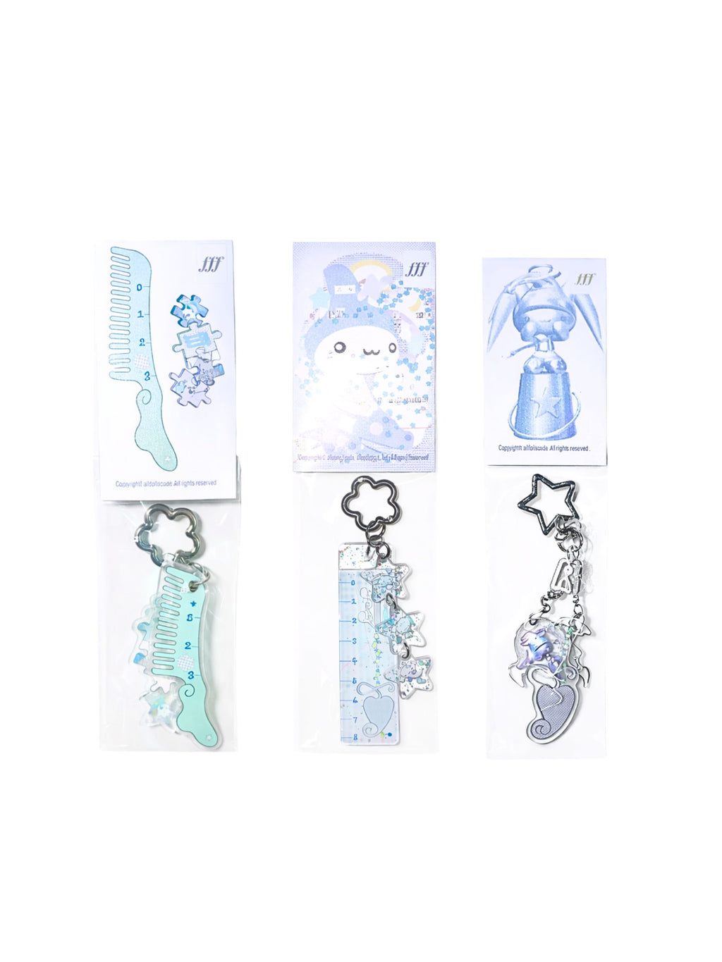 Idollcode star-link acrylic bag keychain