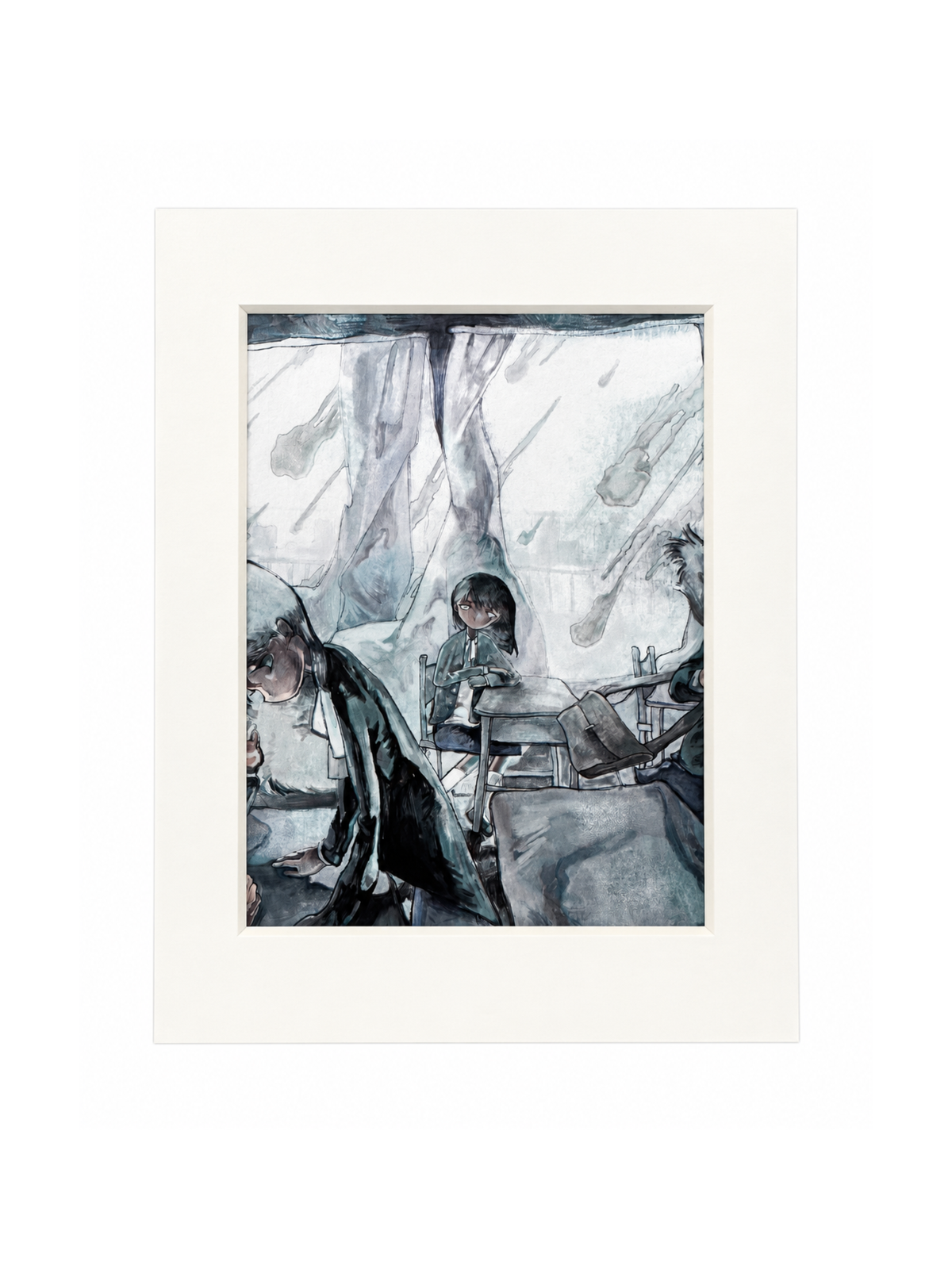 PiPOOxEcandwollag The World Ends Signed Giclee