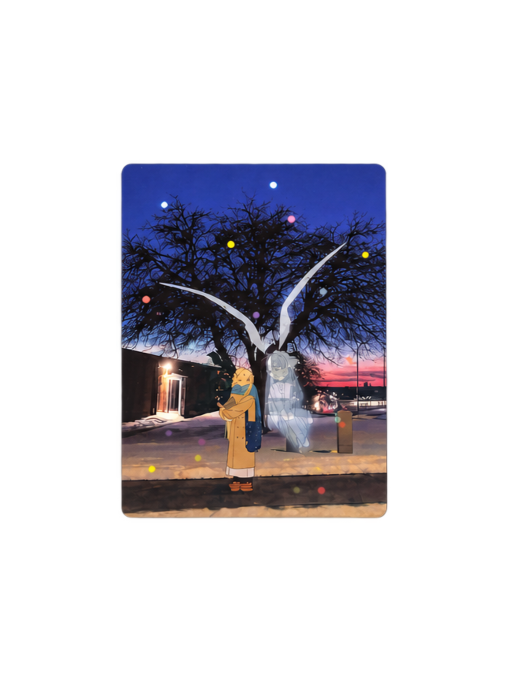 PiPOOxAFU Missing You = Love Lenticular Postcard