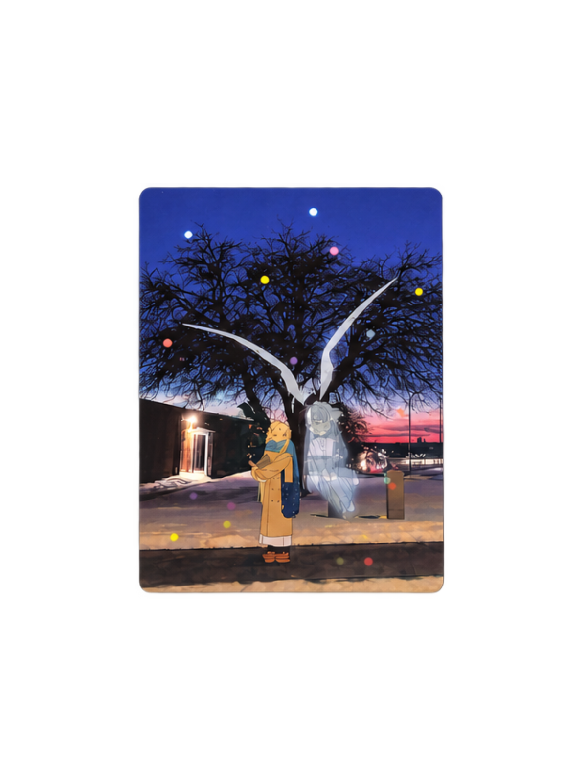PiPOOxAFU Missing You = Love Lenticular Postcard