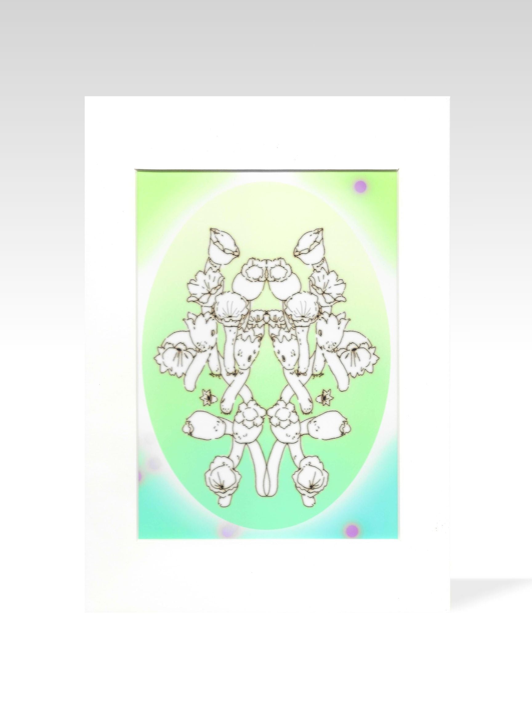 xizi Scarlet Cup Fungus Giclee