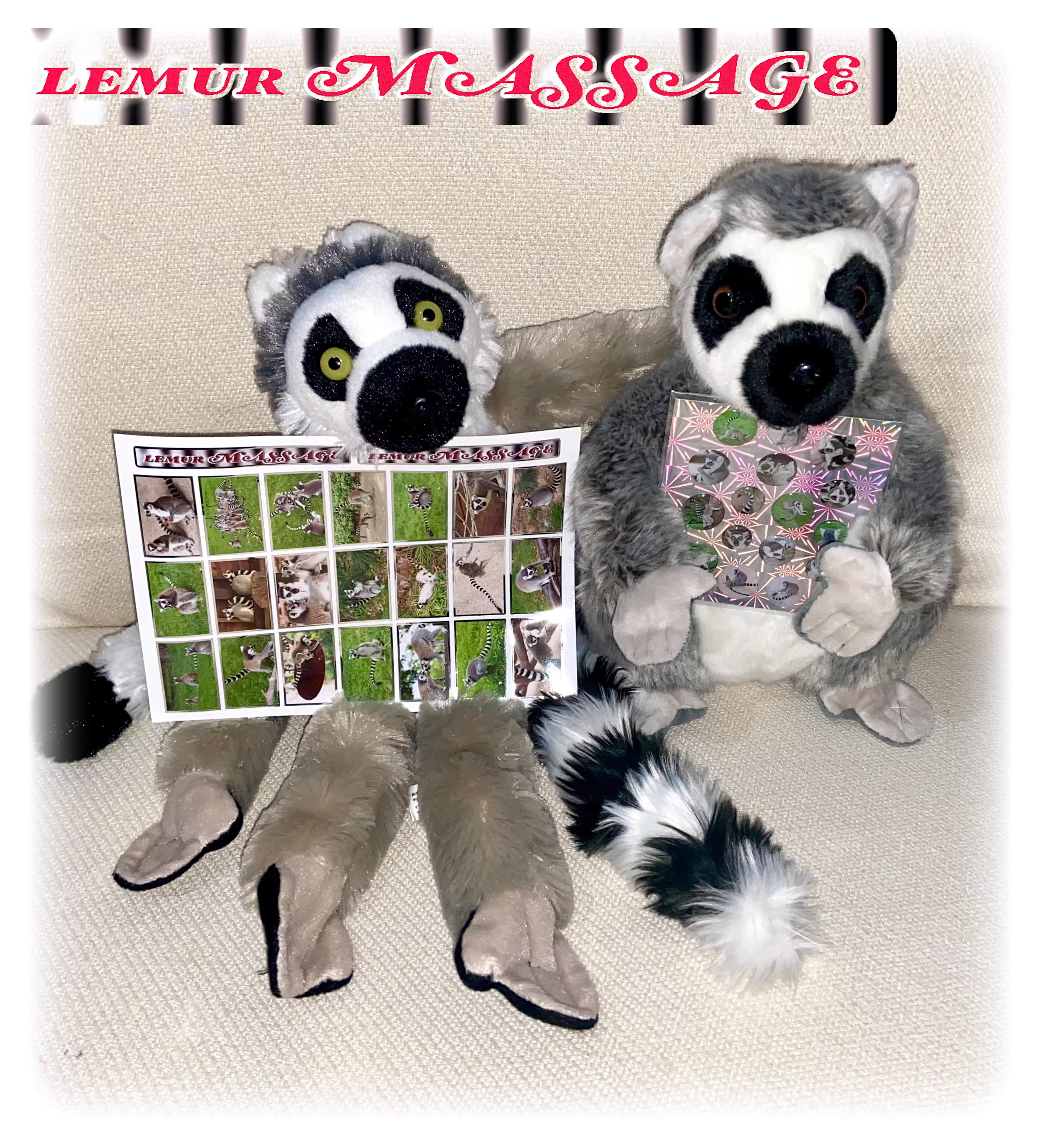 Niptong Lemur massage Stickers