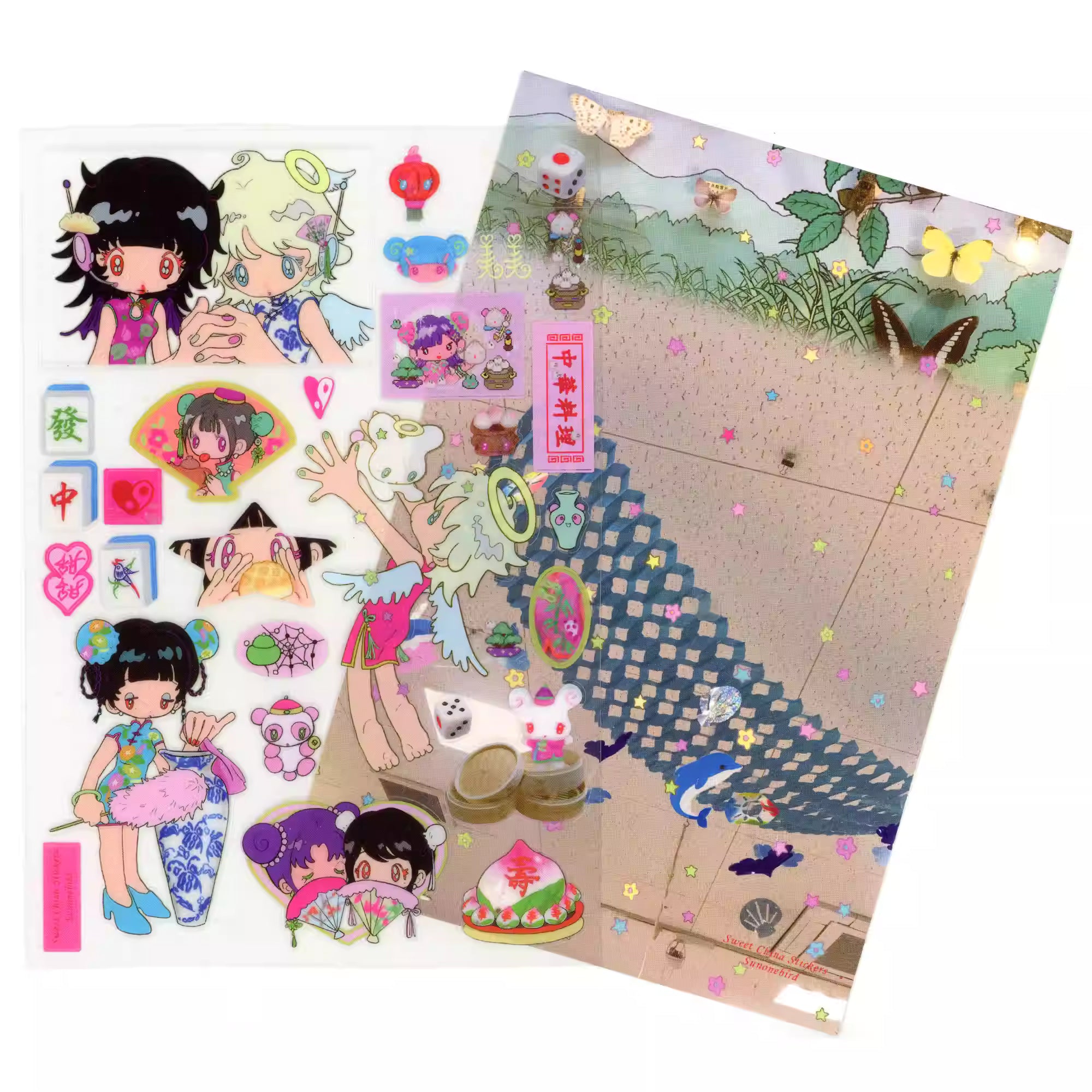 Sunonebird Sweet China Fairy Stickers