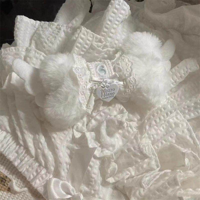 Lace Plush Bone Hair Clip