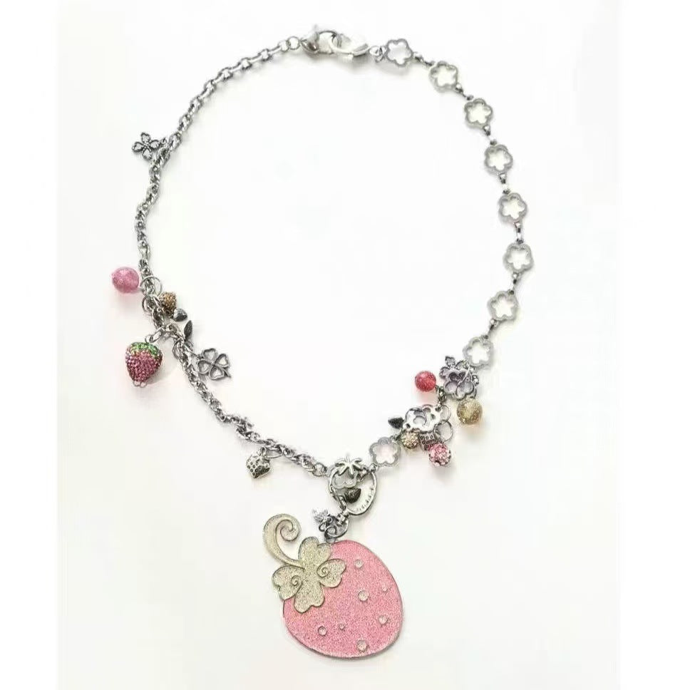 Tinkling Stream Strawberry Necklace