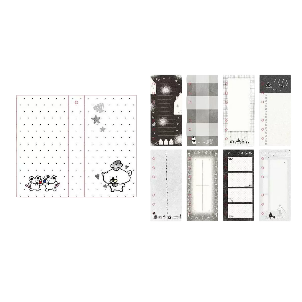 Polka Dot Bear Binder with Refill Pages