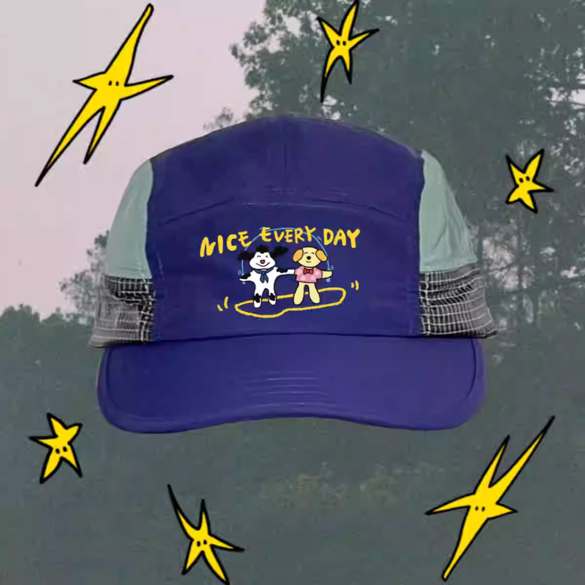 Human & Salted Jam Good Day Doggy Panel Cap