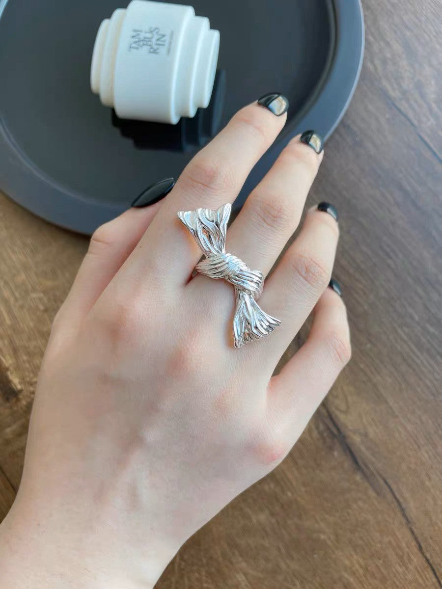 Silver Bow Ring
