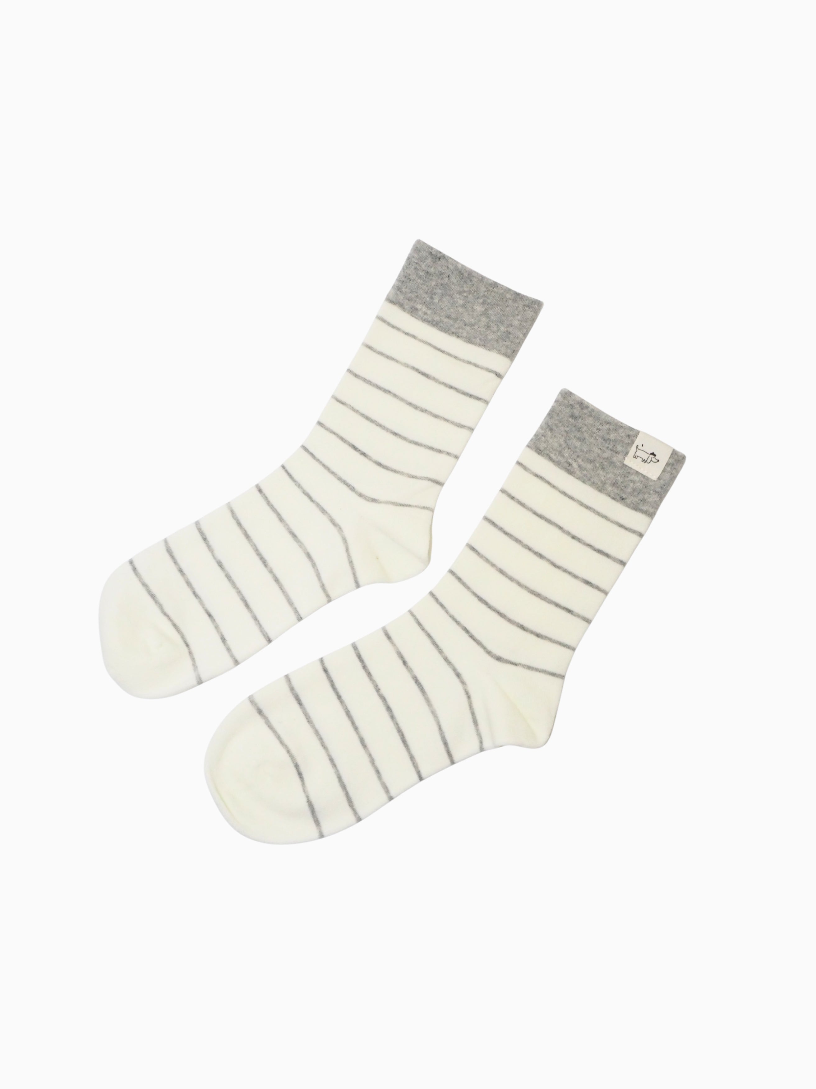 Fine Stripe Mid-Calf Socks