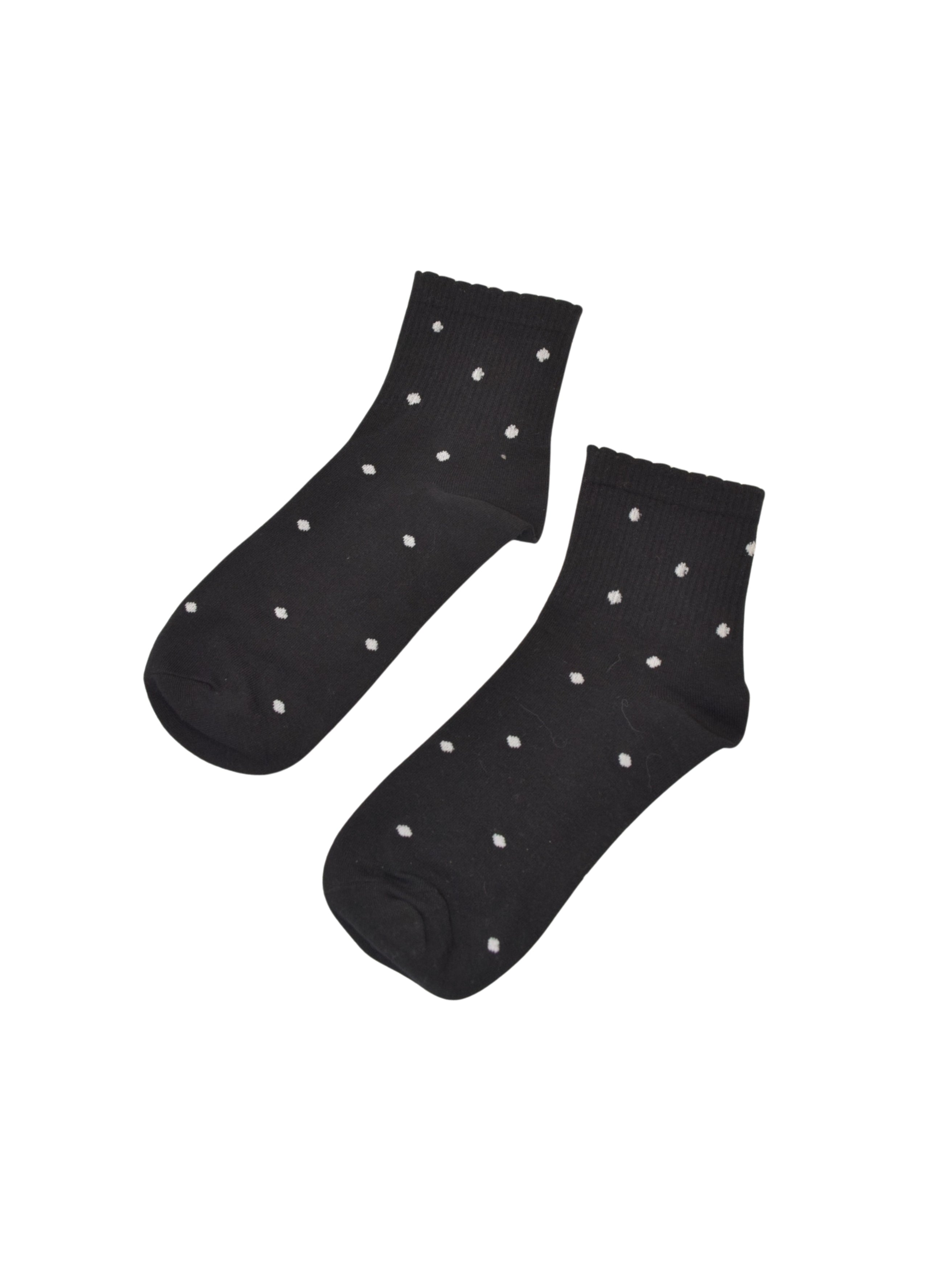 Fine Dot Knit Mid-Calf Socks