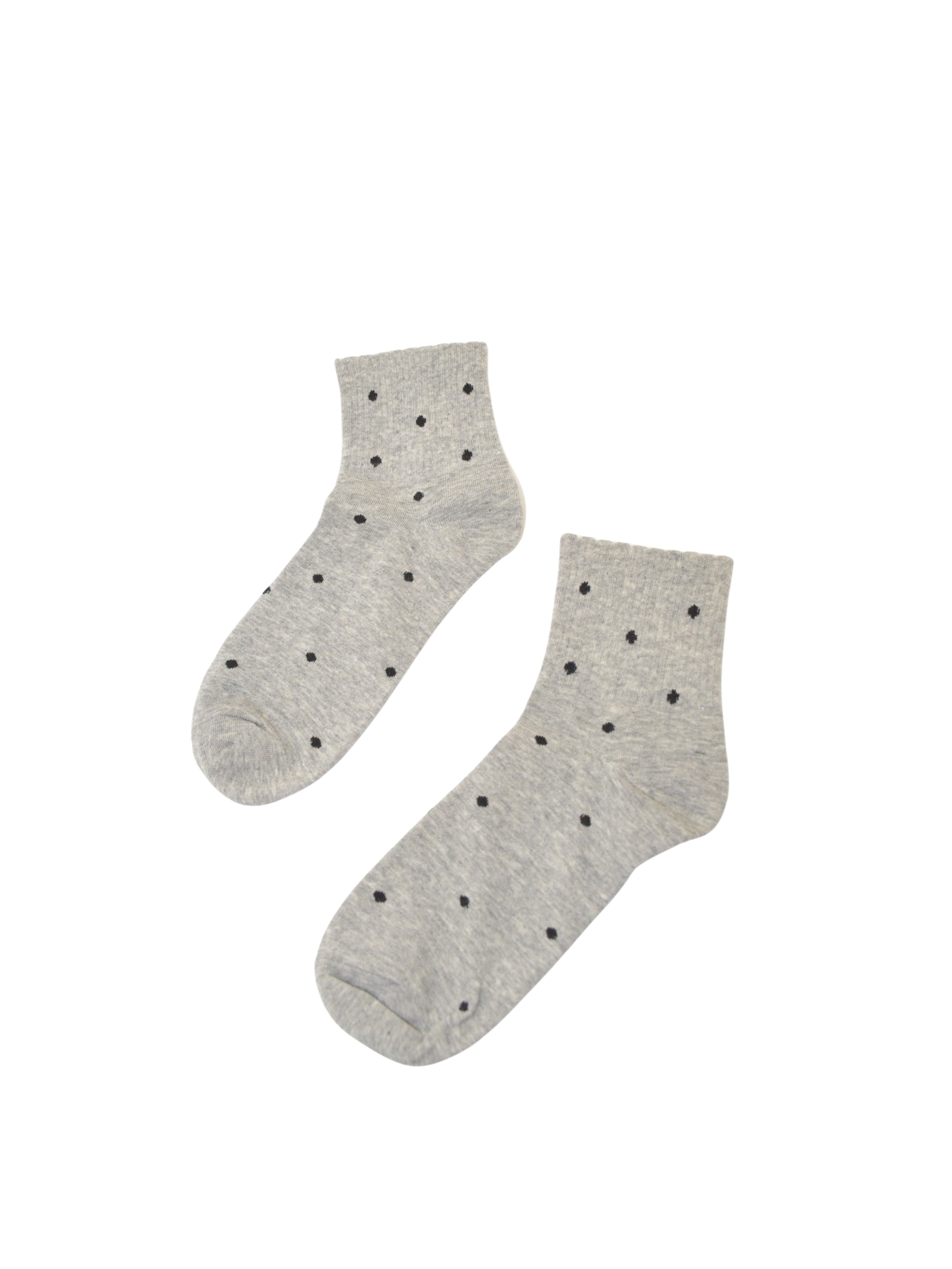 Fine Dot Knit Mid-Calf Socks