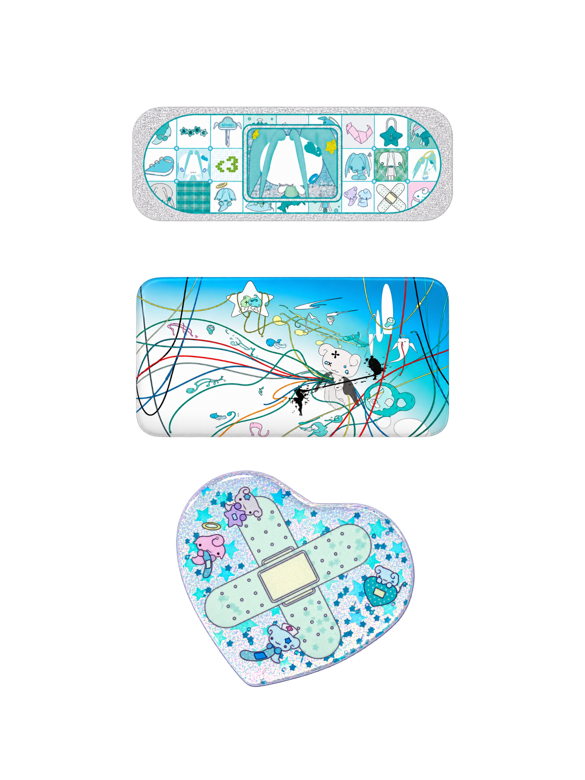alldollscode Glitter illustrated Badge