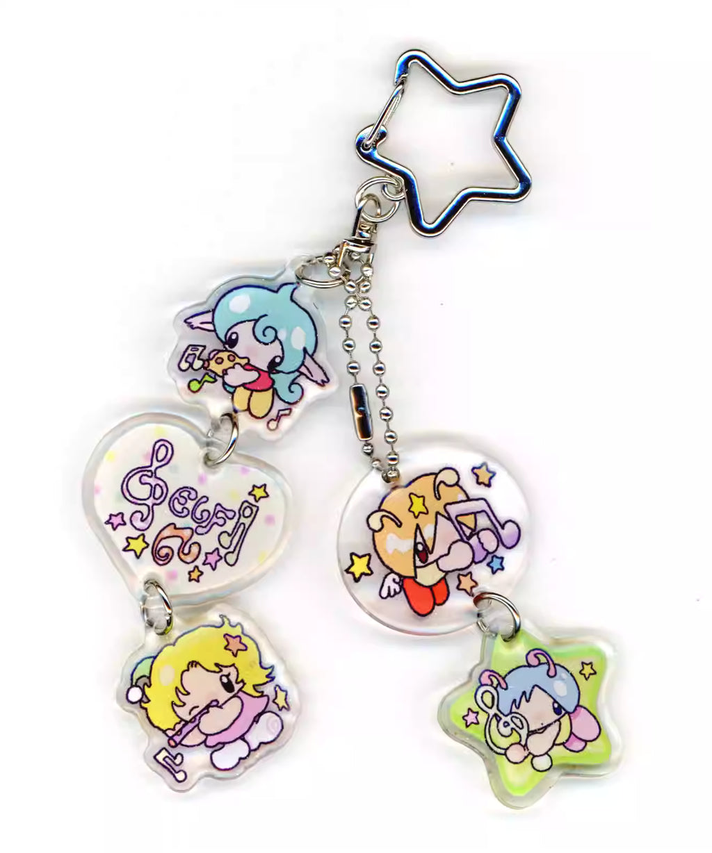 Oliwa Mini Fairy Resin Sparkle Keychain