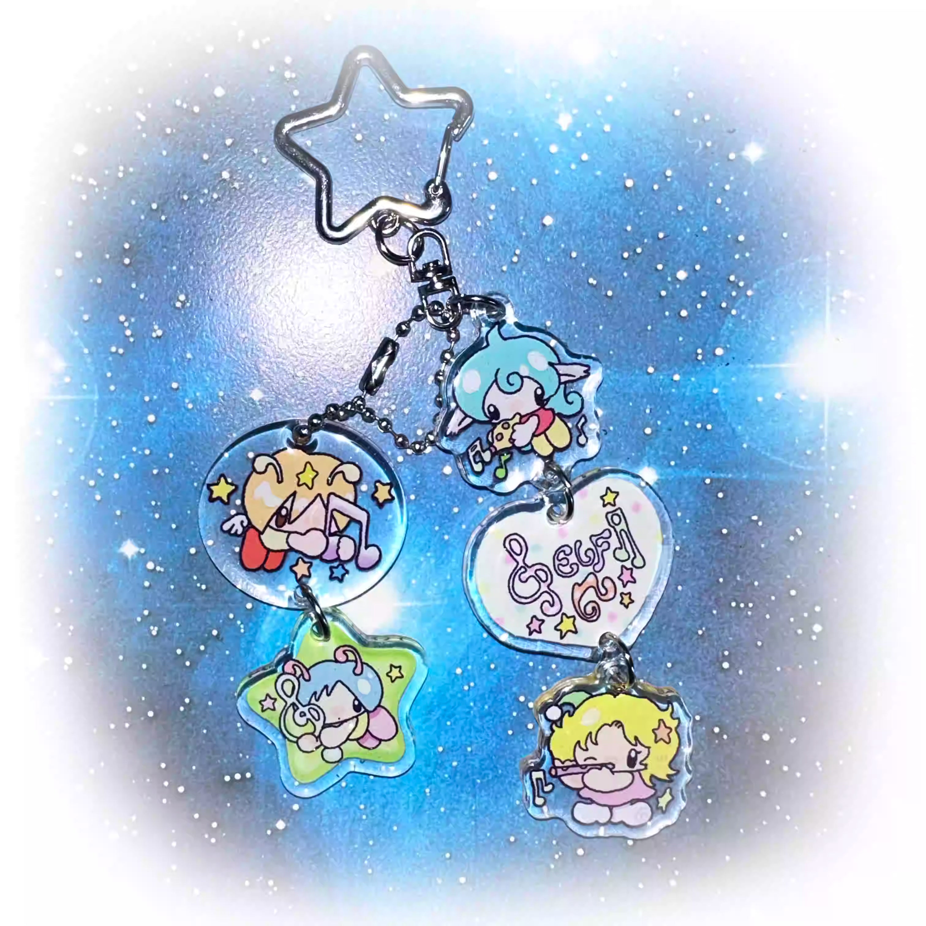 Oliwa Mini Fairy Resin Sparkle Keychain