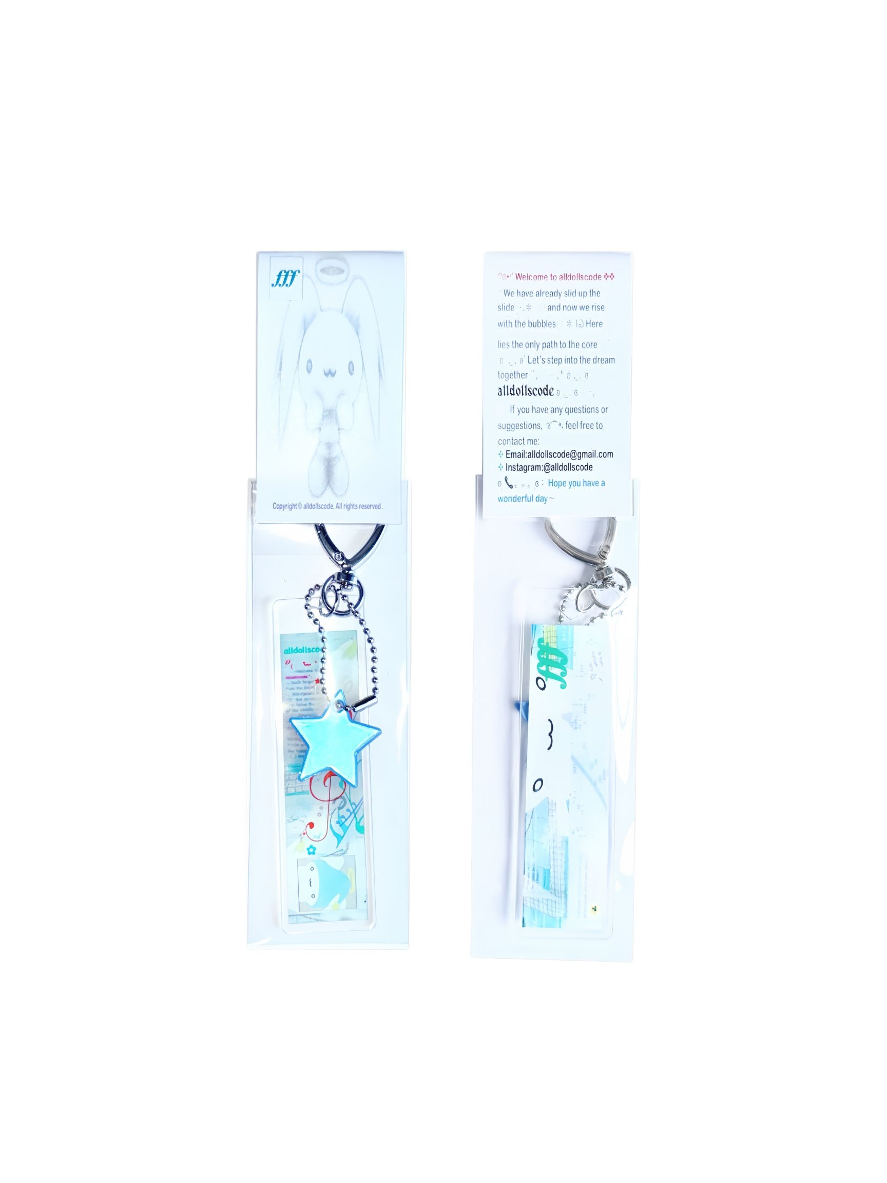 alldollscode Star Angel Keychain
