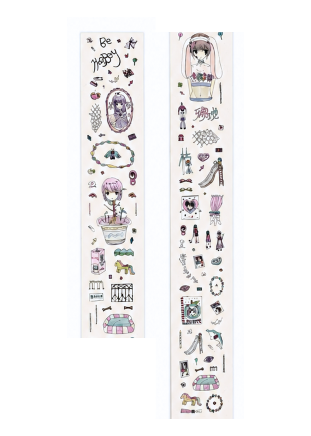 Nemony Forget-Me-Not/Spring Washi Sticker Strip