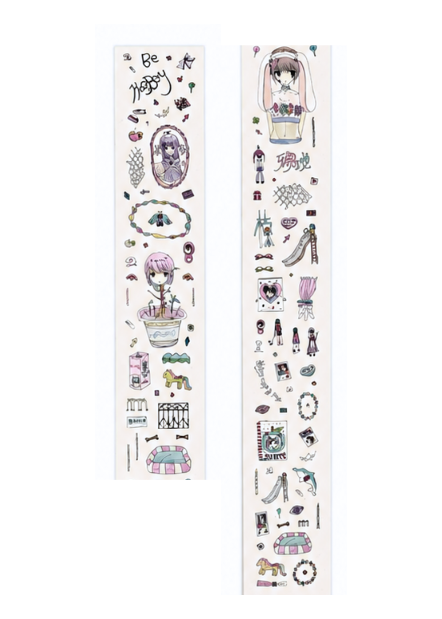 Nemony Forget-Me-Not/Spring Washi Sticker Strip