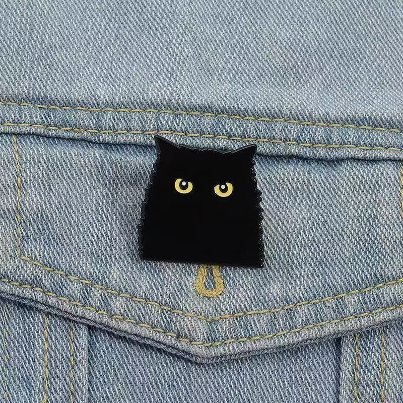 Mystic Black Cat Brooch