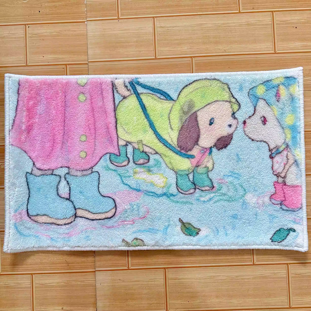 Rain Boots Puppy Rug