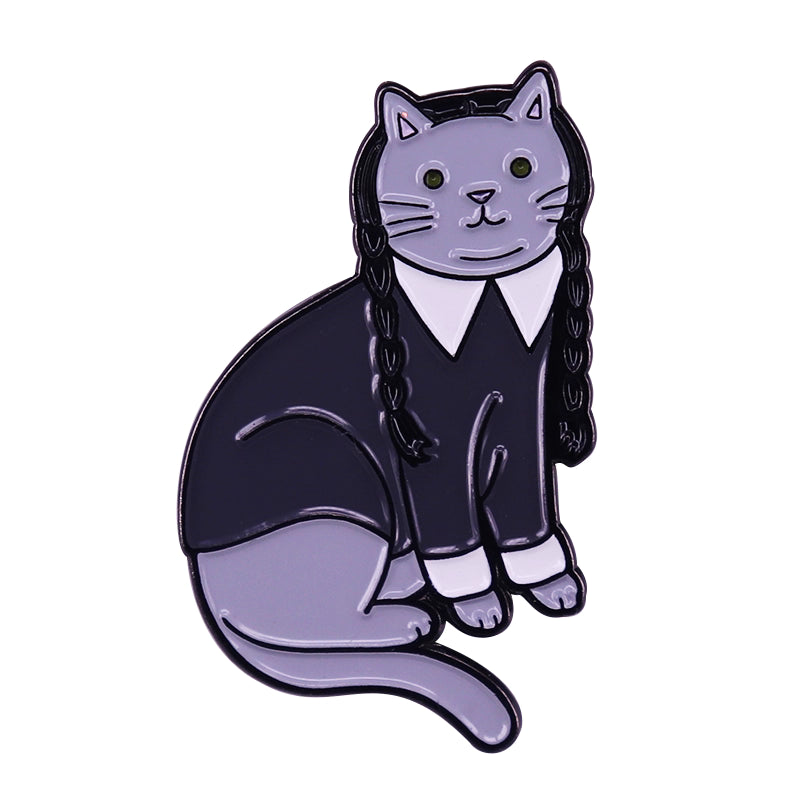 Wednesday Cat Pin