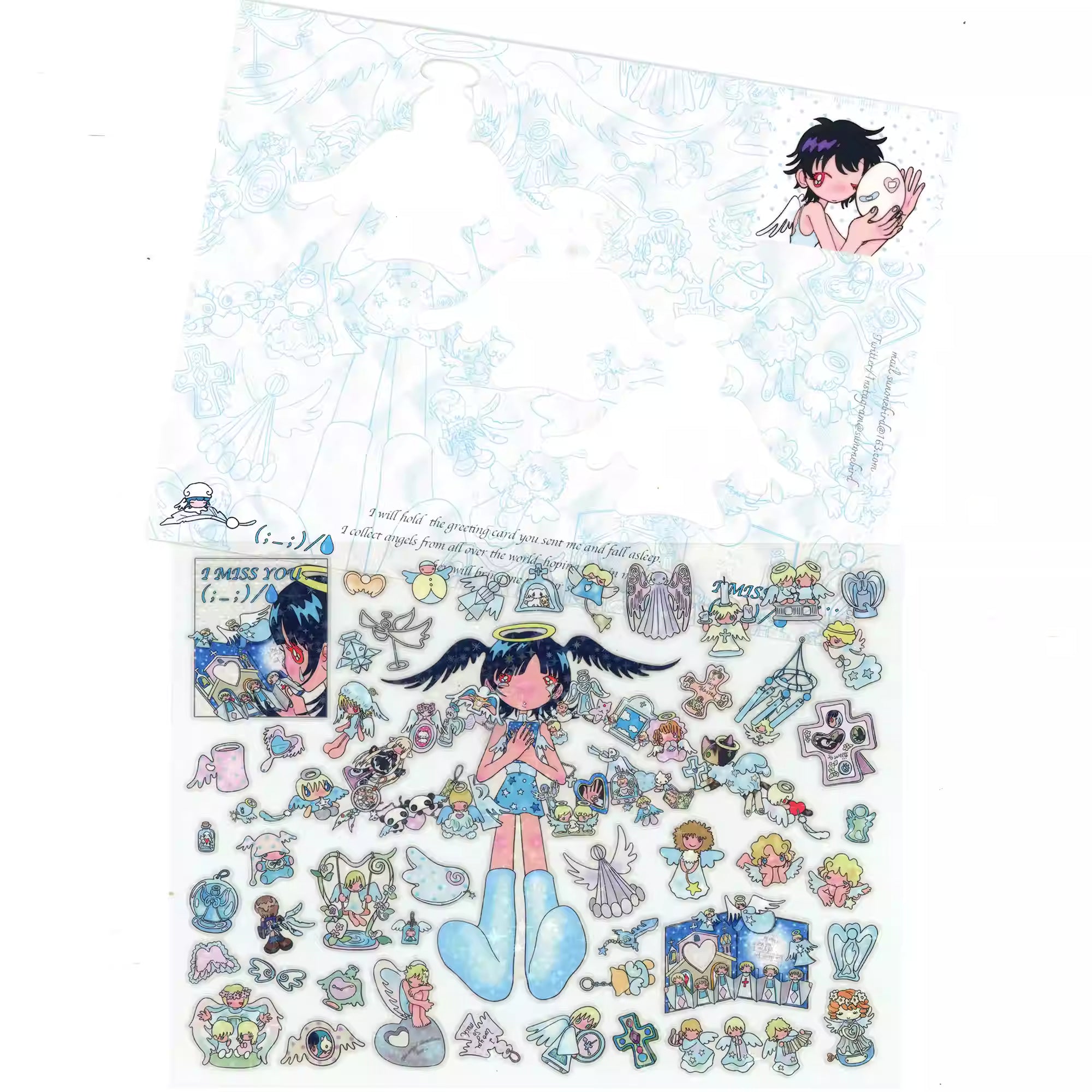 Sunonebird Collect Everything of the Angel Stickers