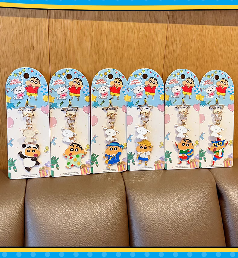 Shinchan Shape-Shifter Metal Keychain