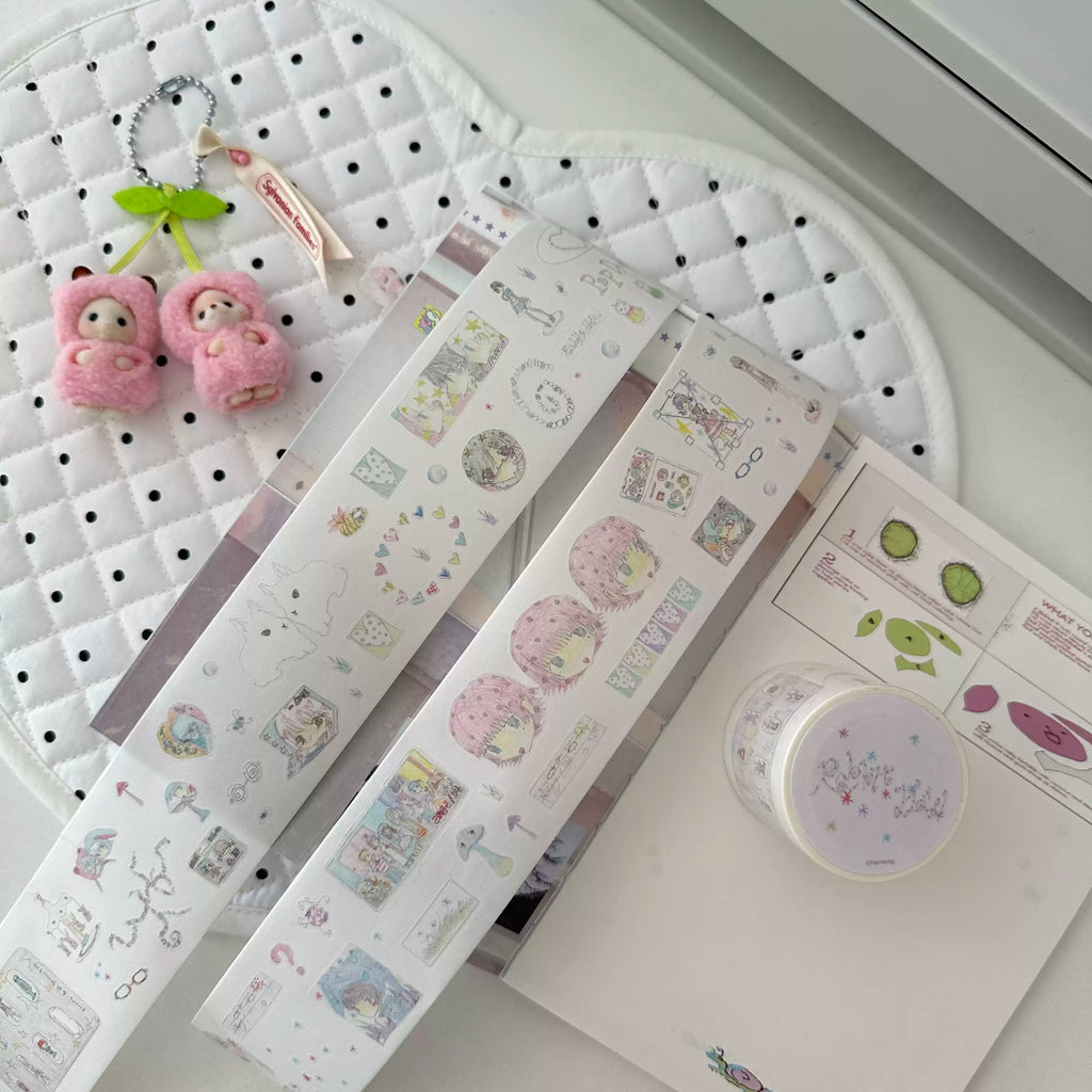 Nemony Rabbit Hole Glitter Sticker Strip