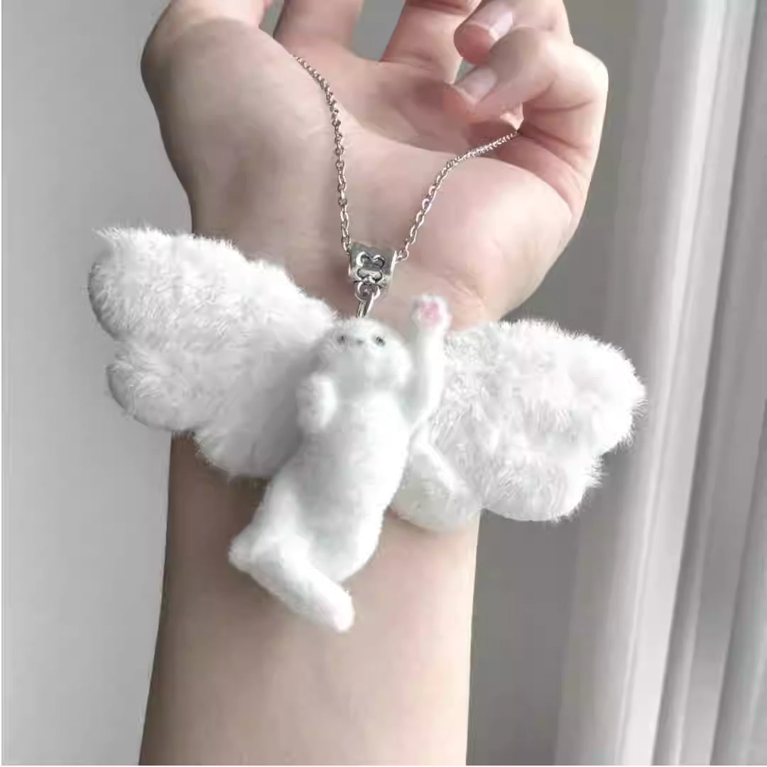 Angel Kitty Necklace