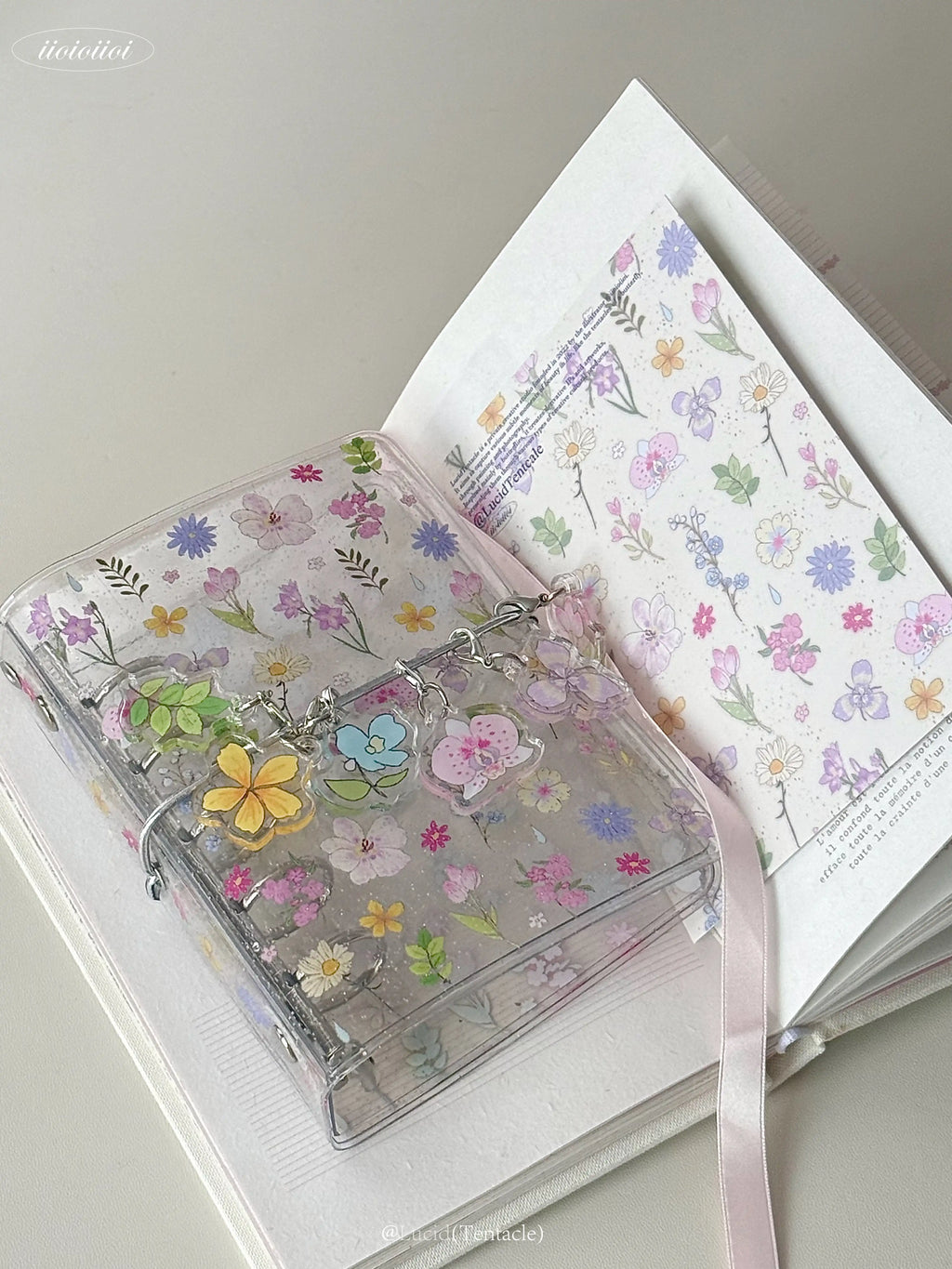 Spring Blossom Charm  A6 Binder
