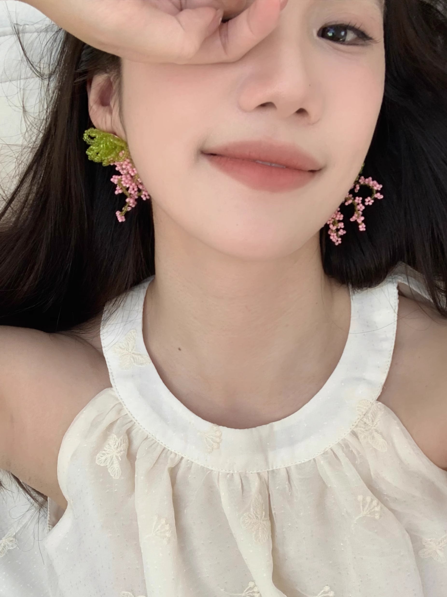 Spring Blossom Beaded Earrings