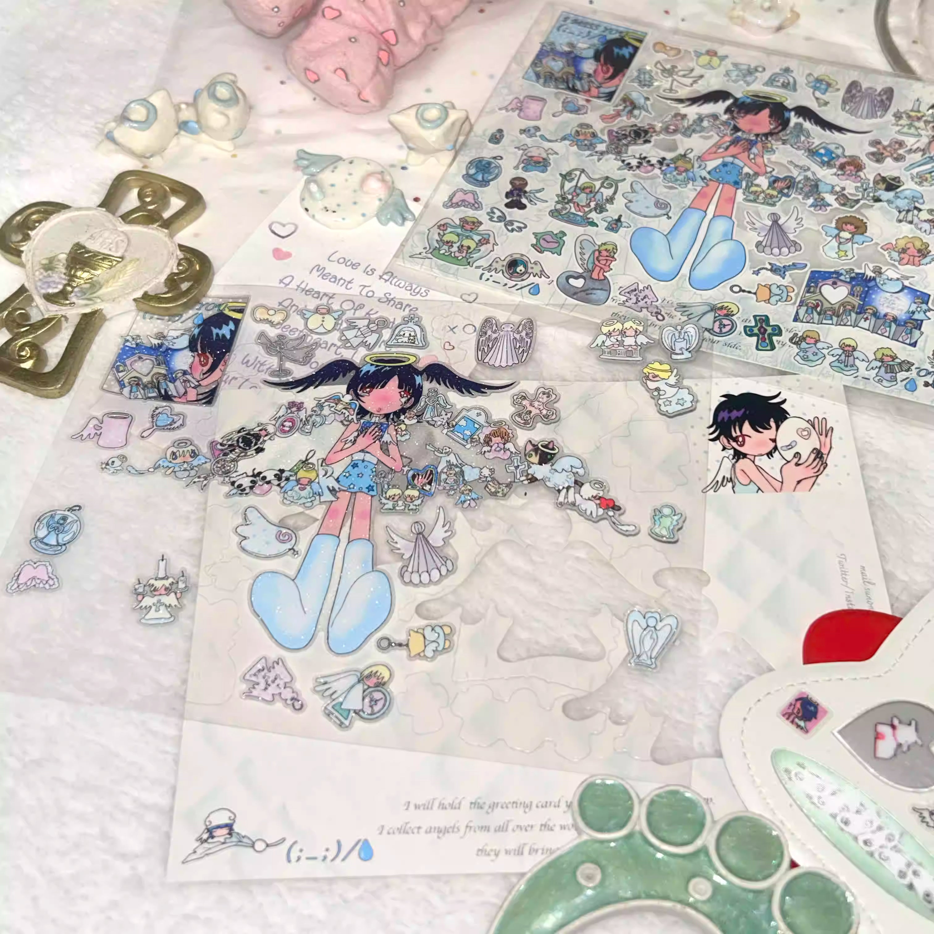 Sunonebird Collect Everything of the Angel Stickers