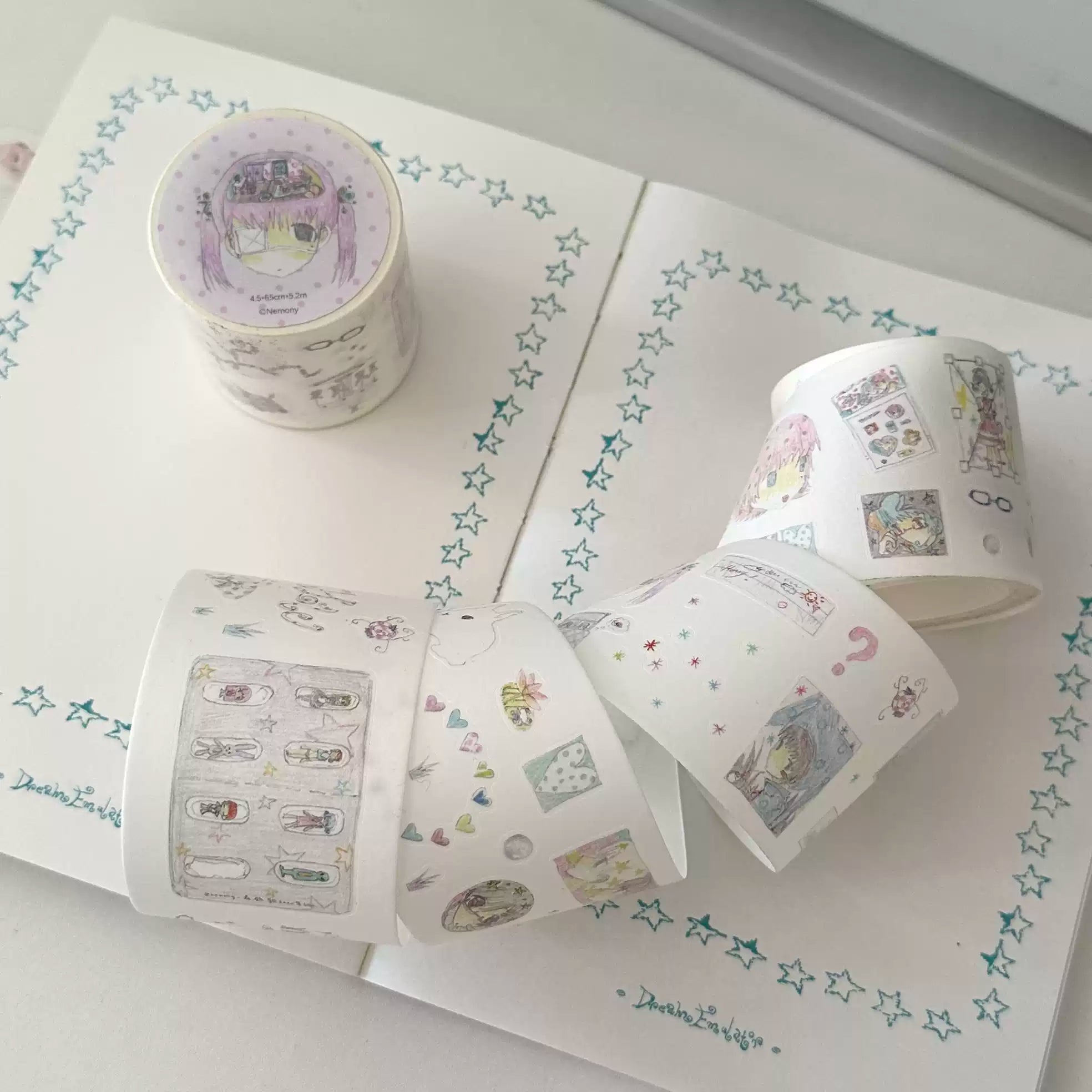 Nemony Rabbit Hole Glitter Sticker Strip