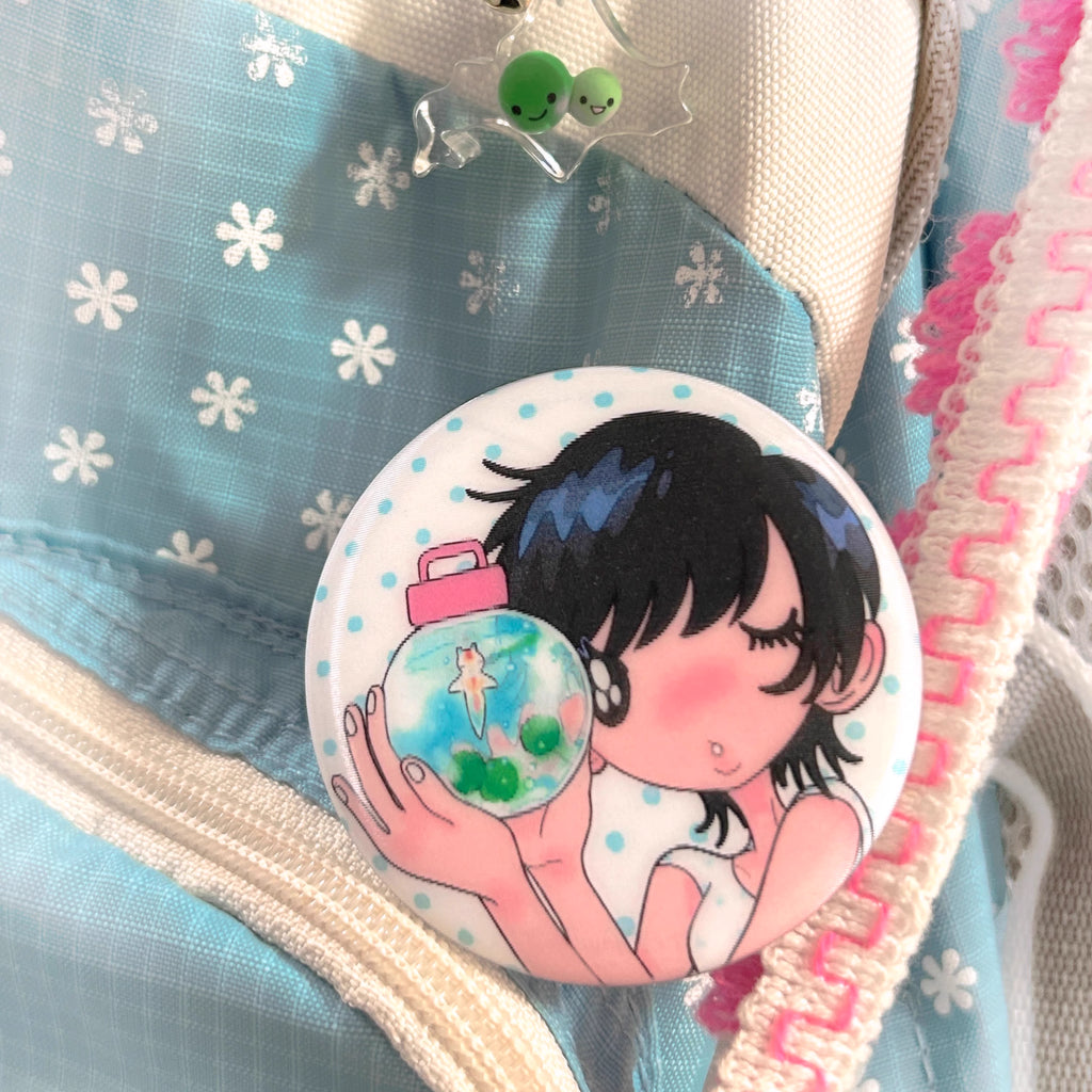 Sunonebird Pocket Terrarium Gaze Badge