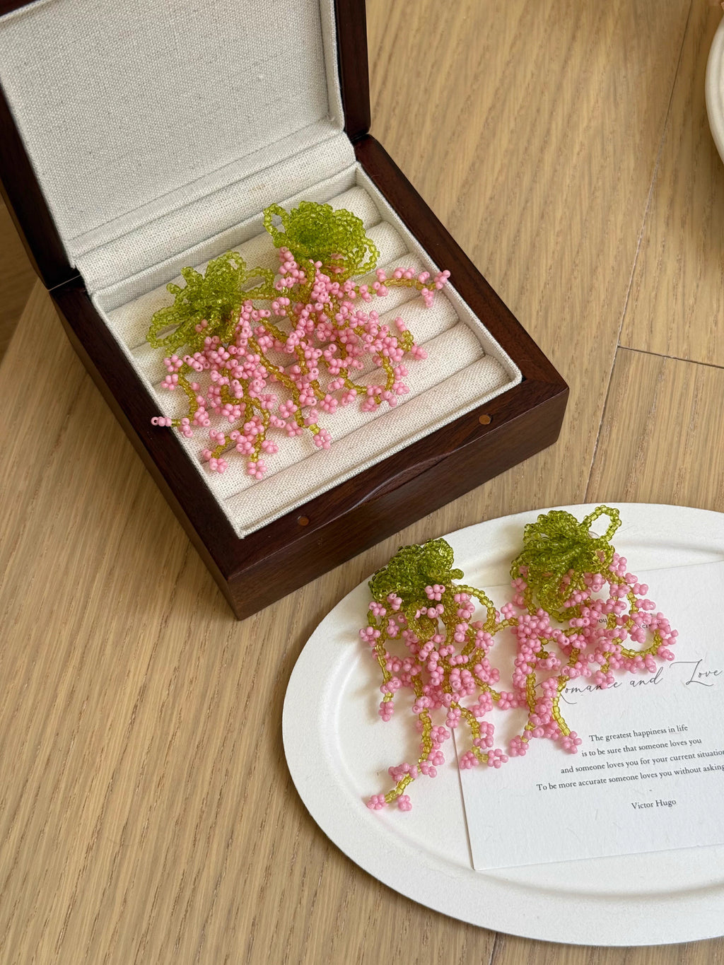 Spring Blossom Beaded Earrings