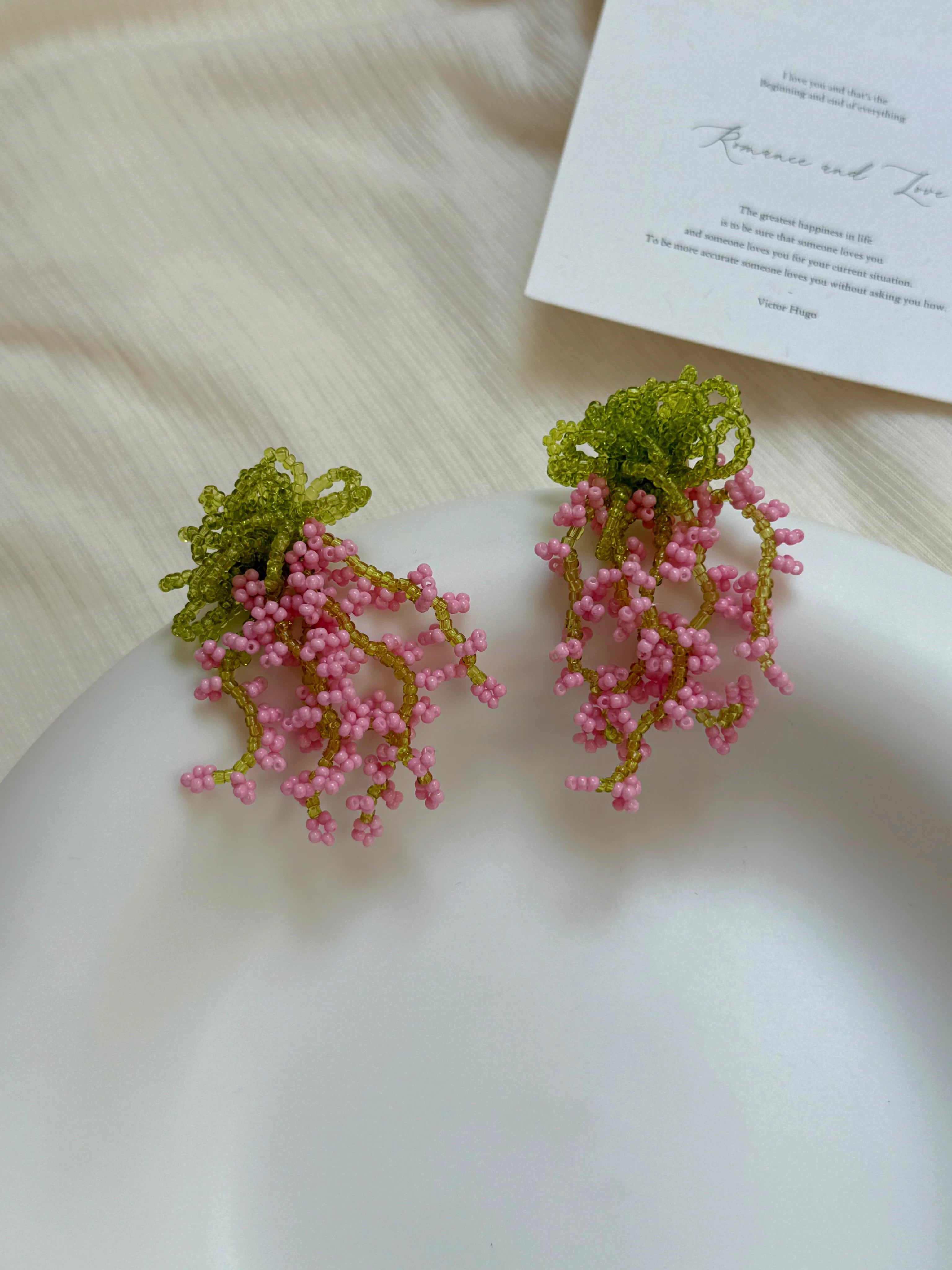 Spring Blossom Beaded Earrings