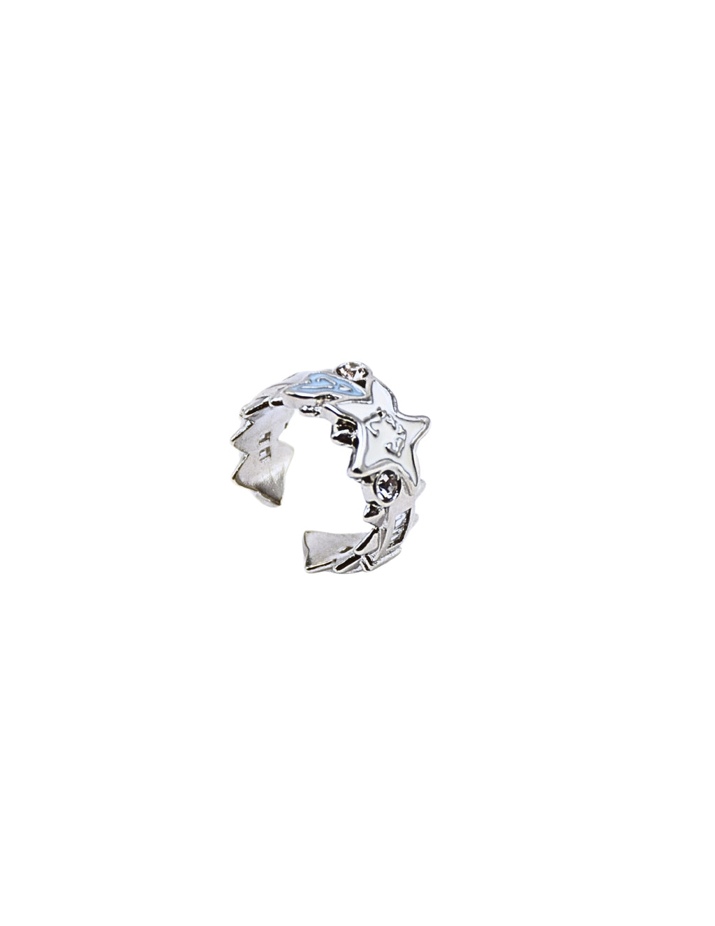 Studded Melted Star Ring