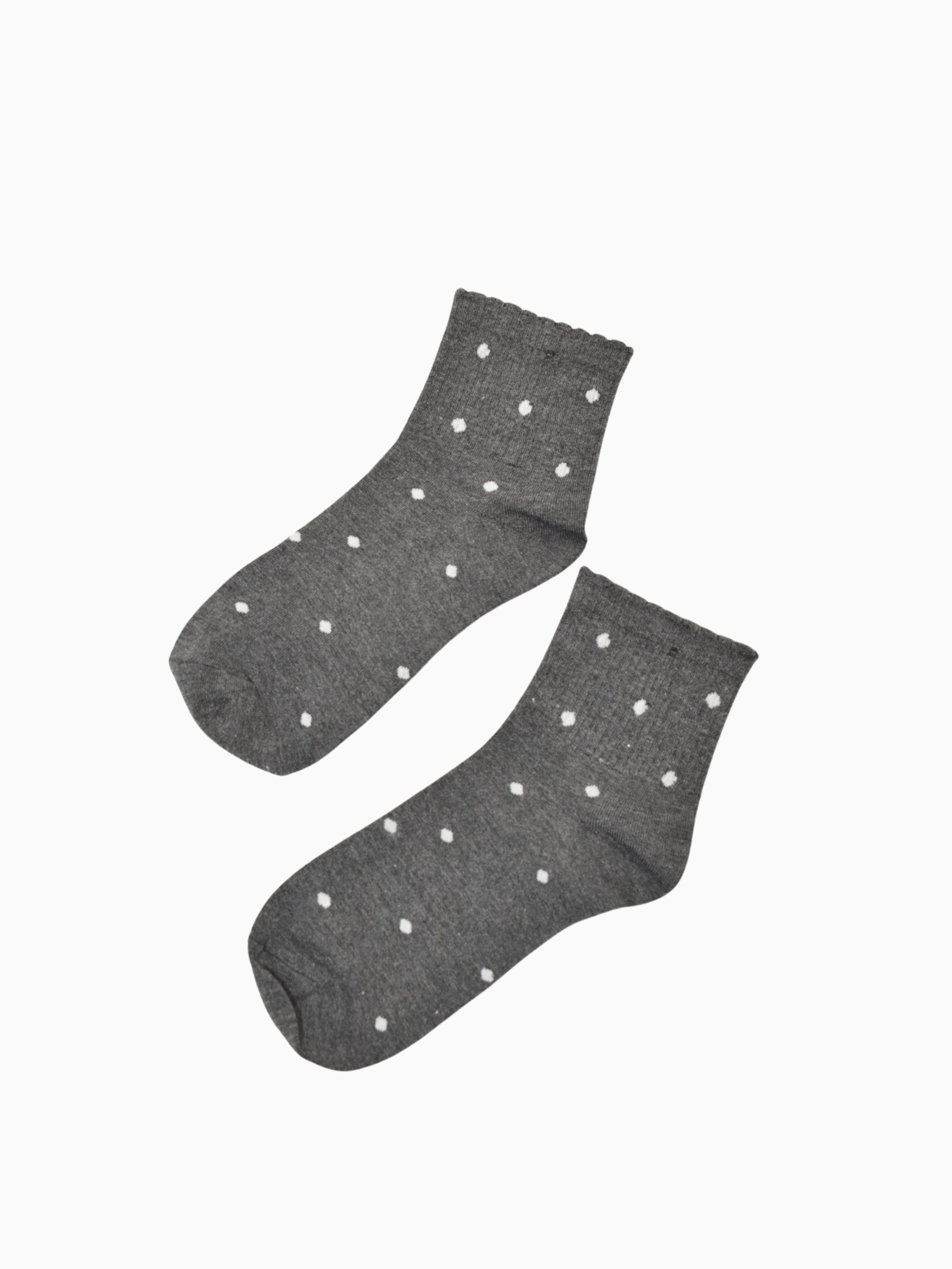 Fine Dot Knit Mid-Calf Socks