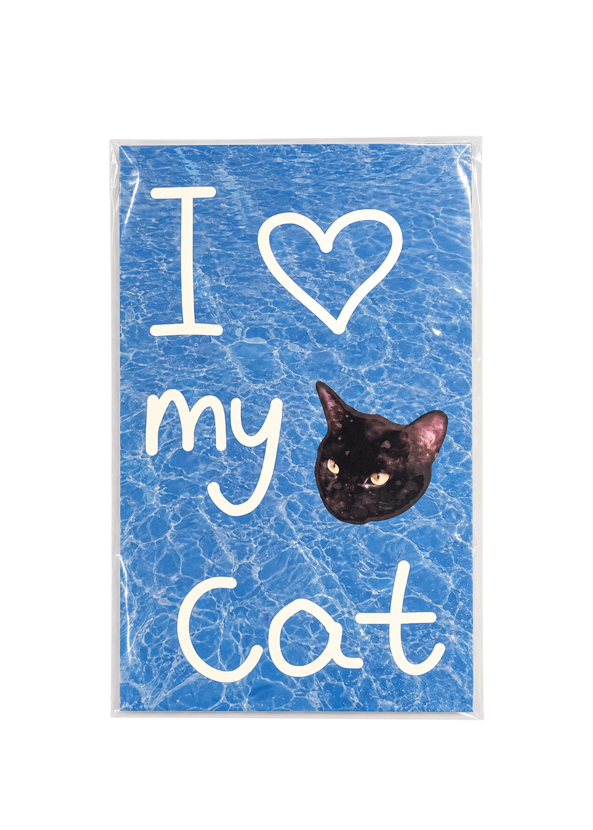 Xizi I love my cat postcard