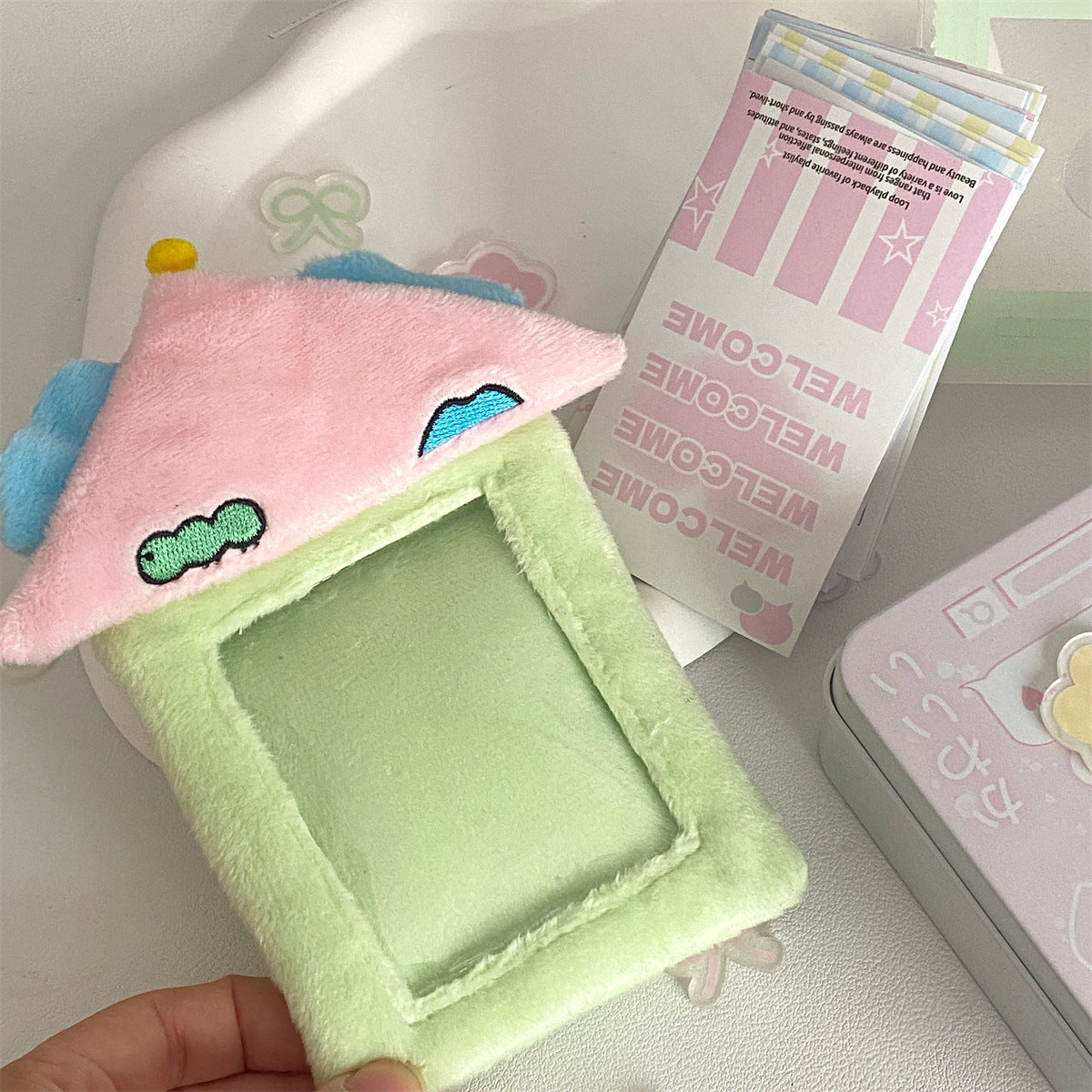 Fluffy House Card Holder
