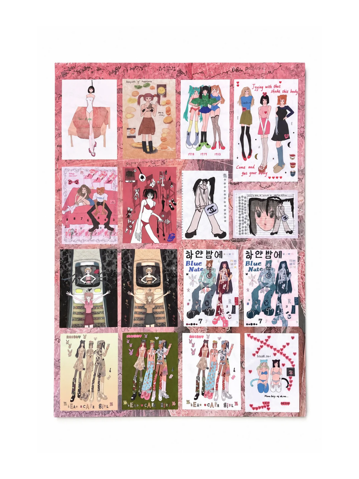 Niptong Street Romance Art Stickers